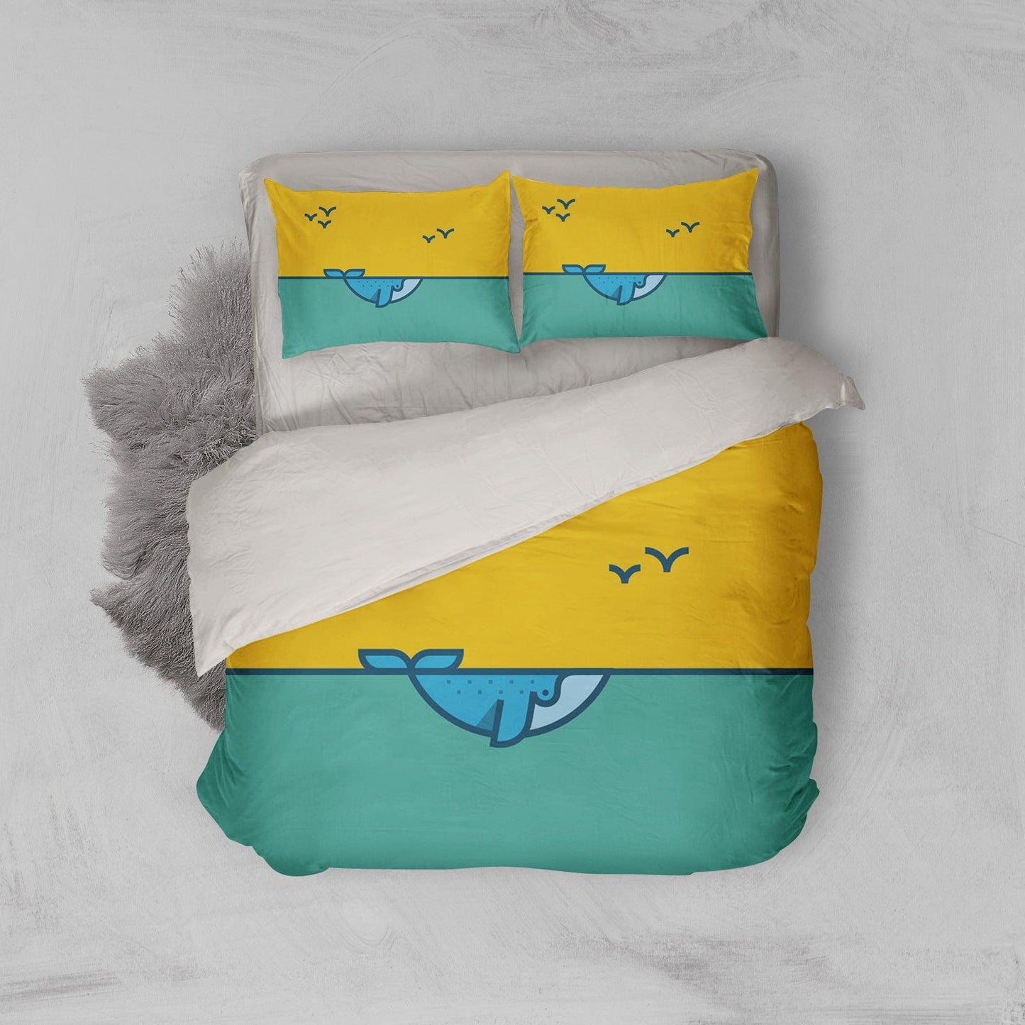 3D Cartoon Dolphin Quilt Cover Set Bedding Set Pillowcases 142