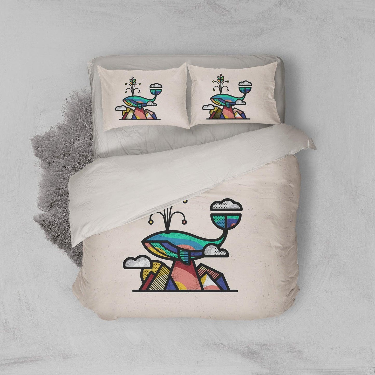 3D Cartoon Pattern Quilt Cover Set Bedding Set Pillowcases 85