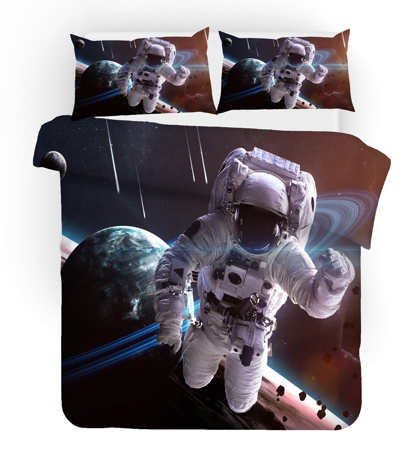 3D Astronaut Planet Universe Quilt Cover Set Bedding Set Pillowcases 53