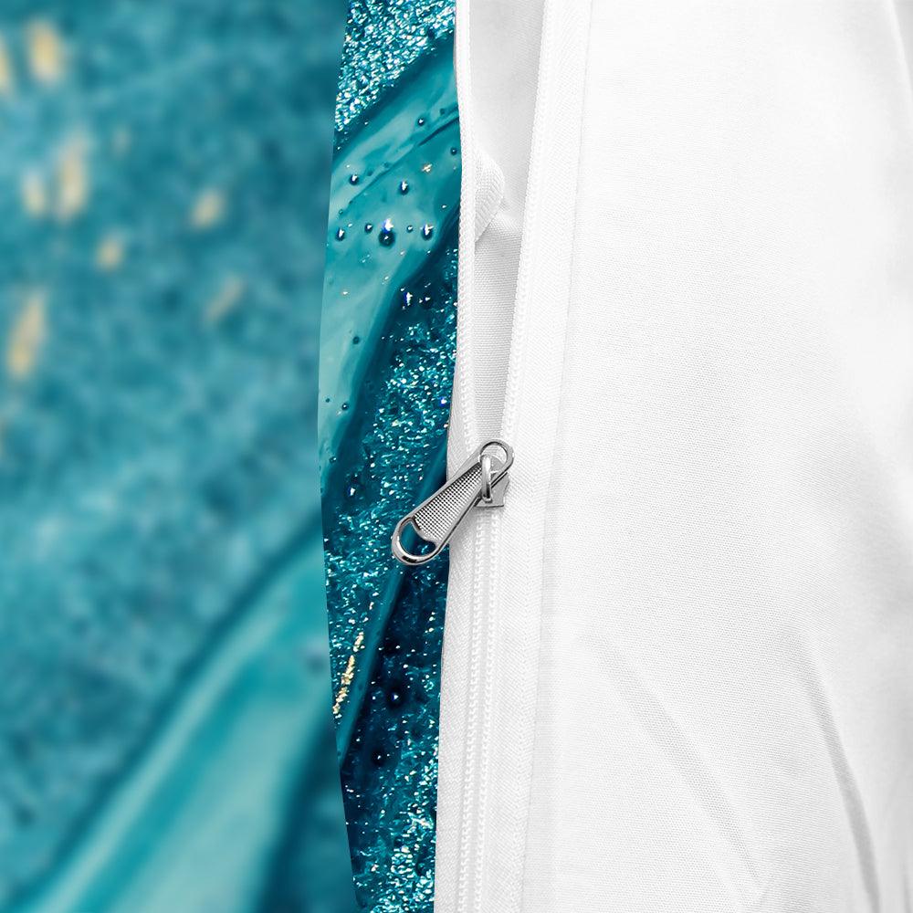 3D Blue Marble Texture Quilt Cover Set Bedding Set Duvet Cover Pillowcases JN 1192