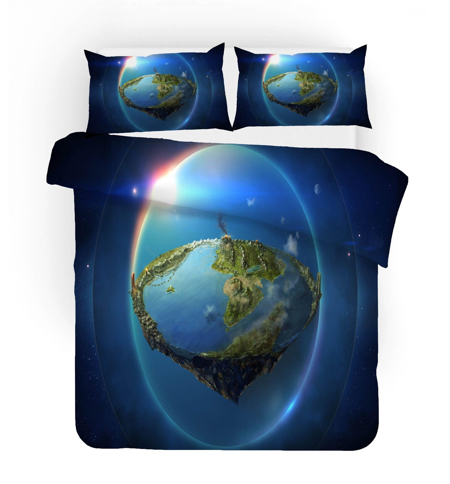 3D Blue Abstract Planet Quilt Cover Set Bedding Set Pillowcases 34