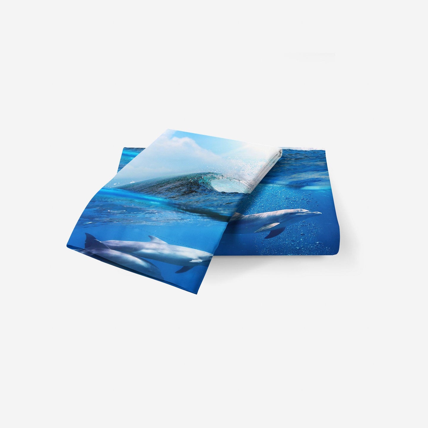 3D Blue Sky Sea Animal Dolphin Quilt Cover Set Bedding Set Duvet Cover Pillowcases 31