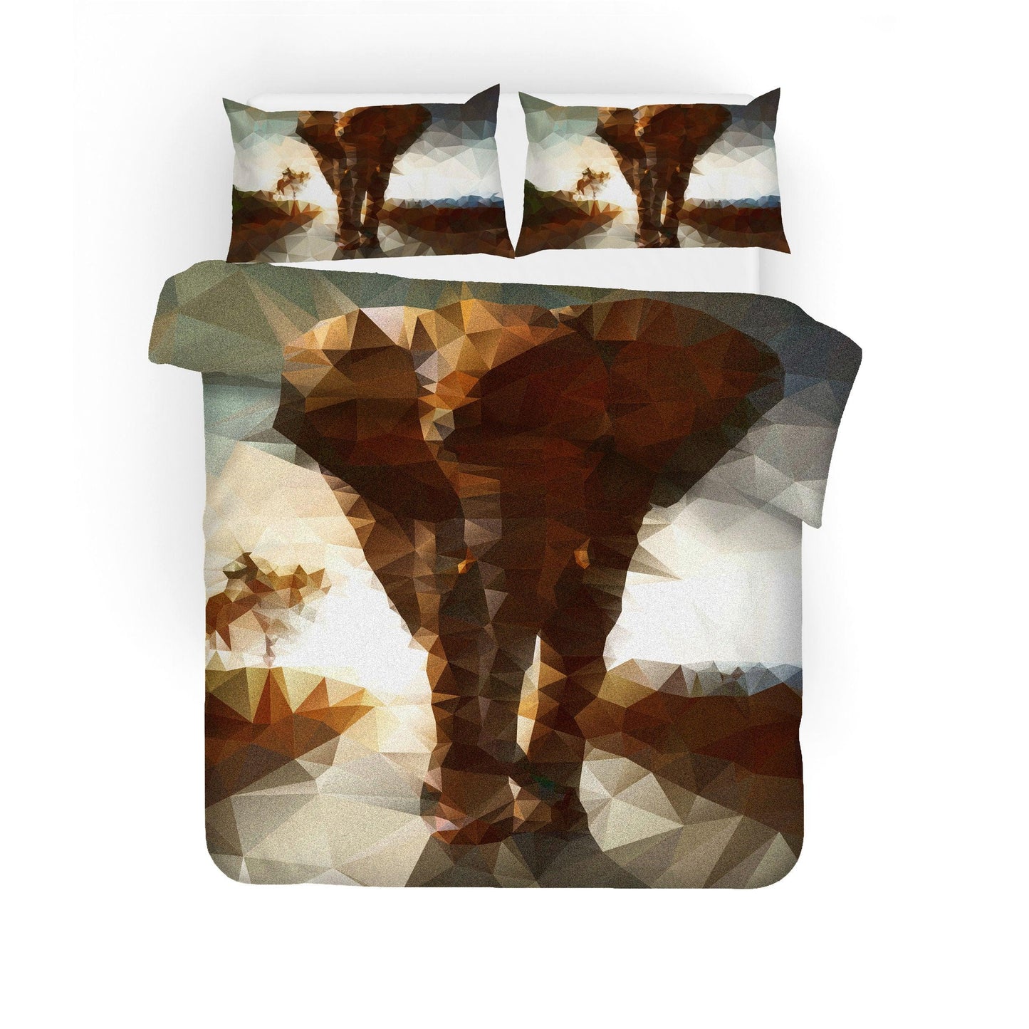 3D Abstract Elephant Quilt Cover Set Bedding Set Pillowcases 139