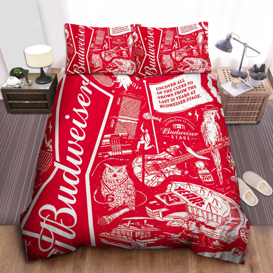 Budweiser Red Bedding Set