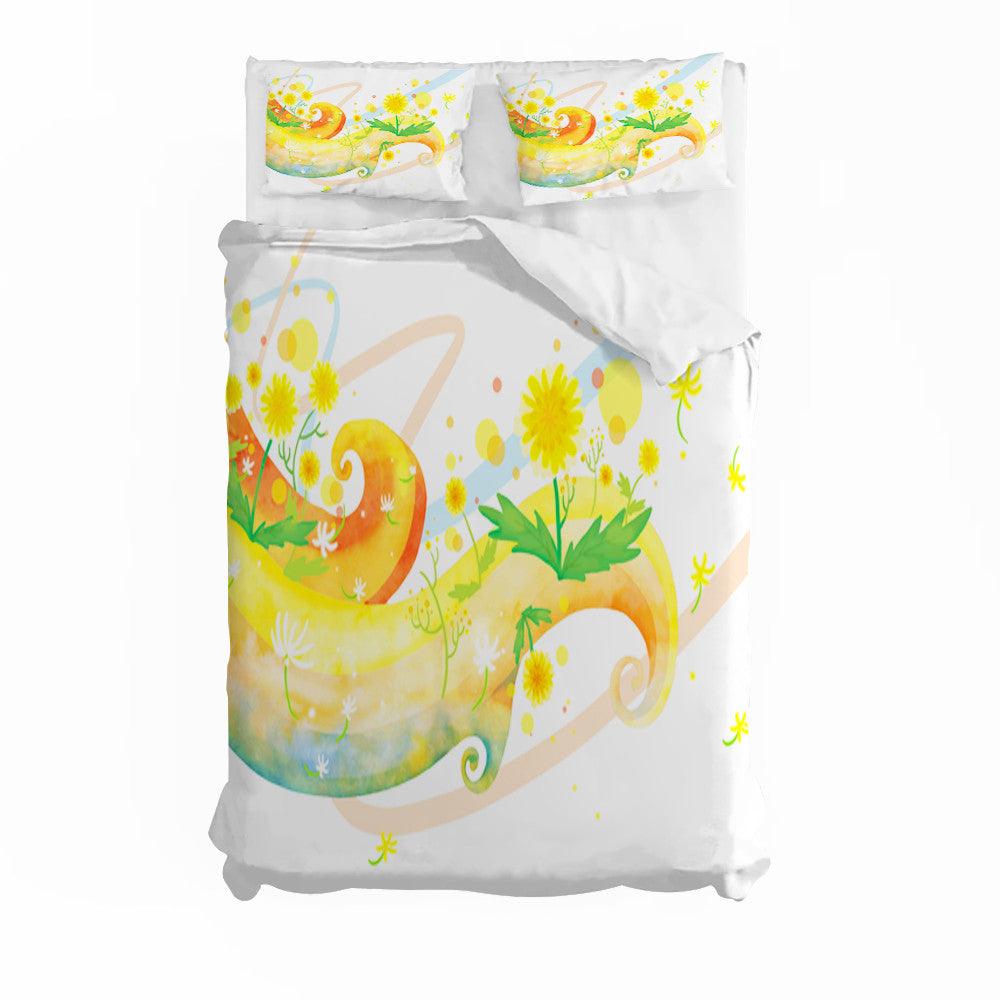 3D Artistic Floral Quilt Cover Set Bedding Set Duvet Cover Pillowcases 165