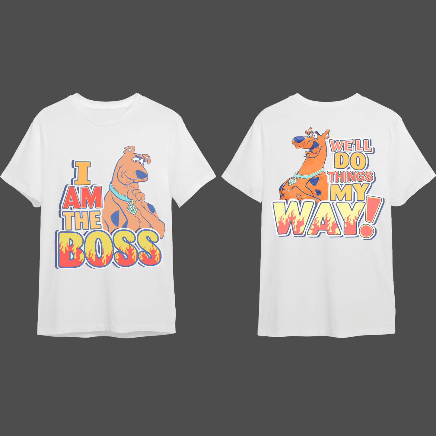 Vintage 1990s Scooby Doo I Am The Boss T-Shirt