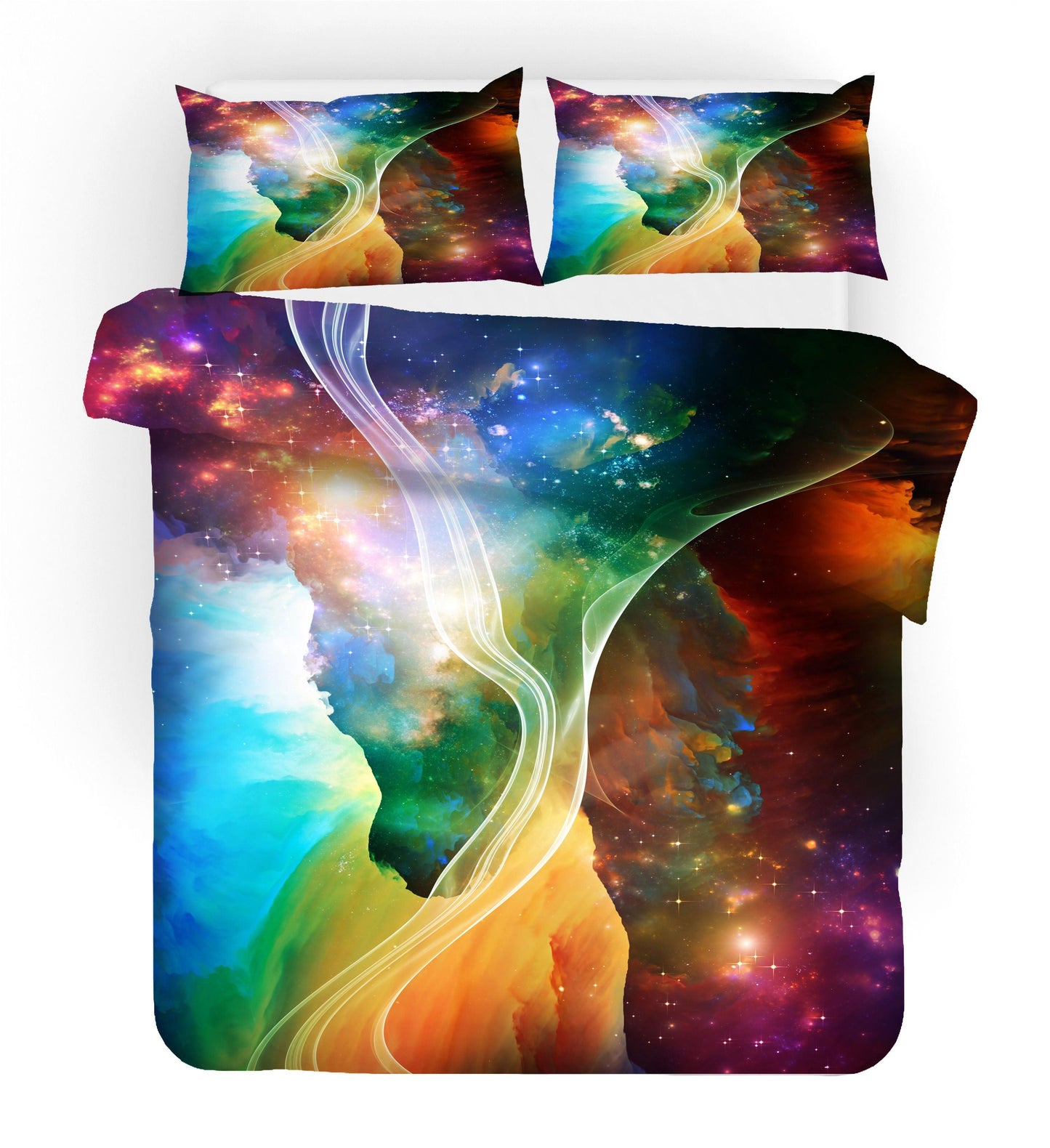 3D Abstract Space Universe Quilt Cover Set Bedding Set Duvet Cover Pillowcases 132