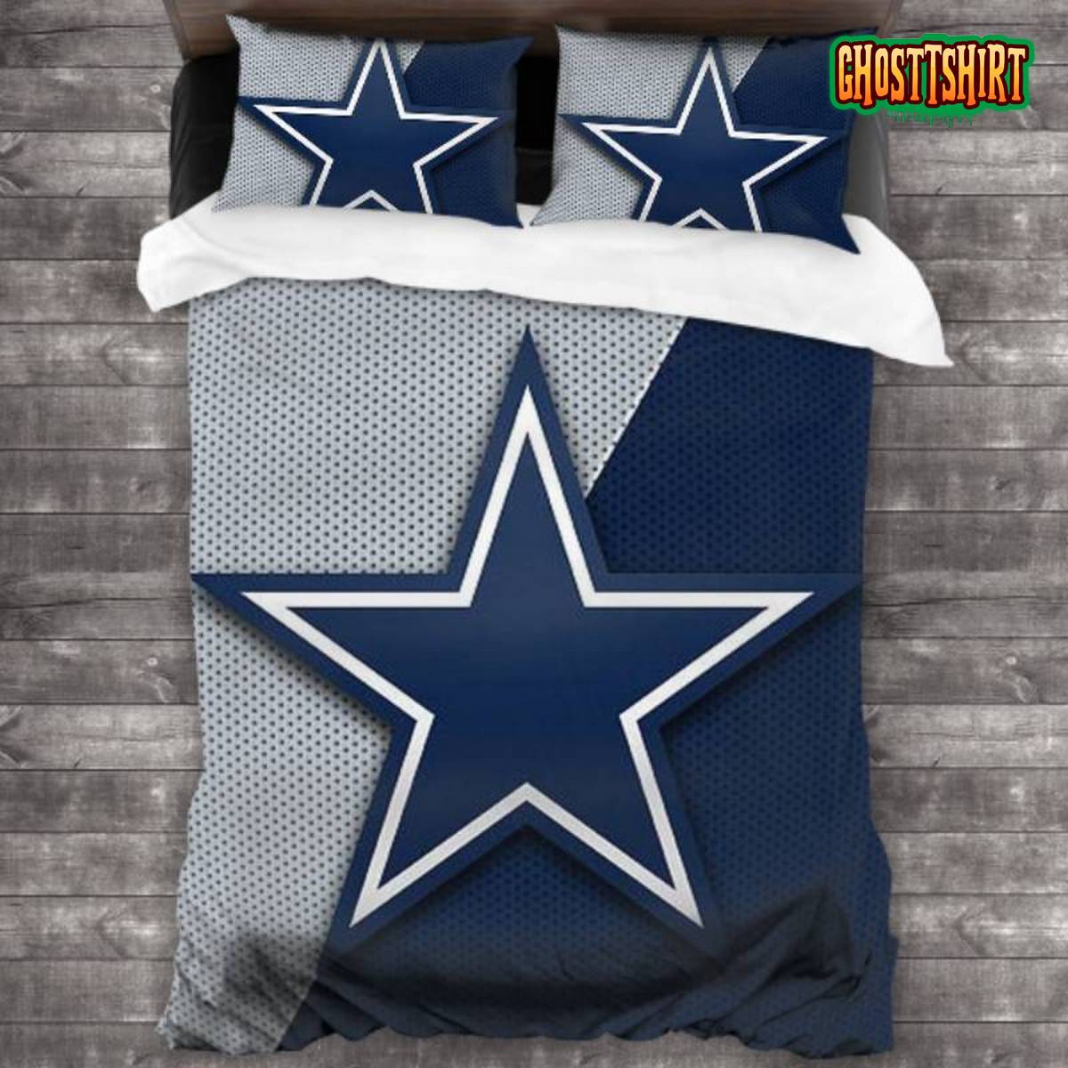100 Washed Microfiber NFL Dallas Cowboys Logo Bedding Set