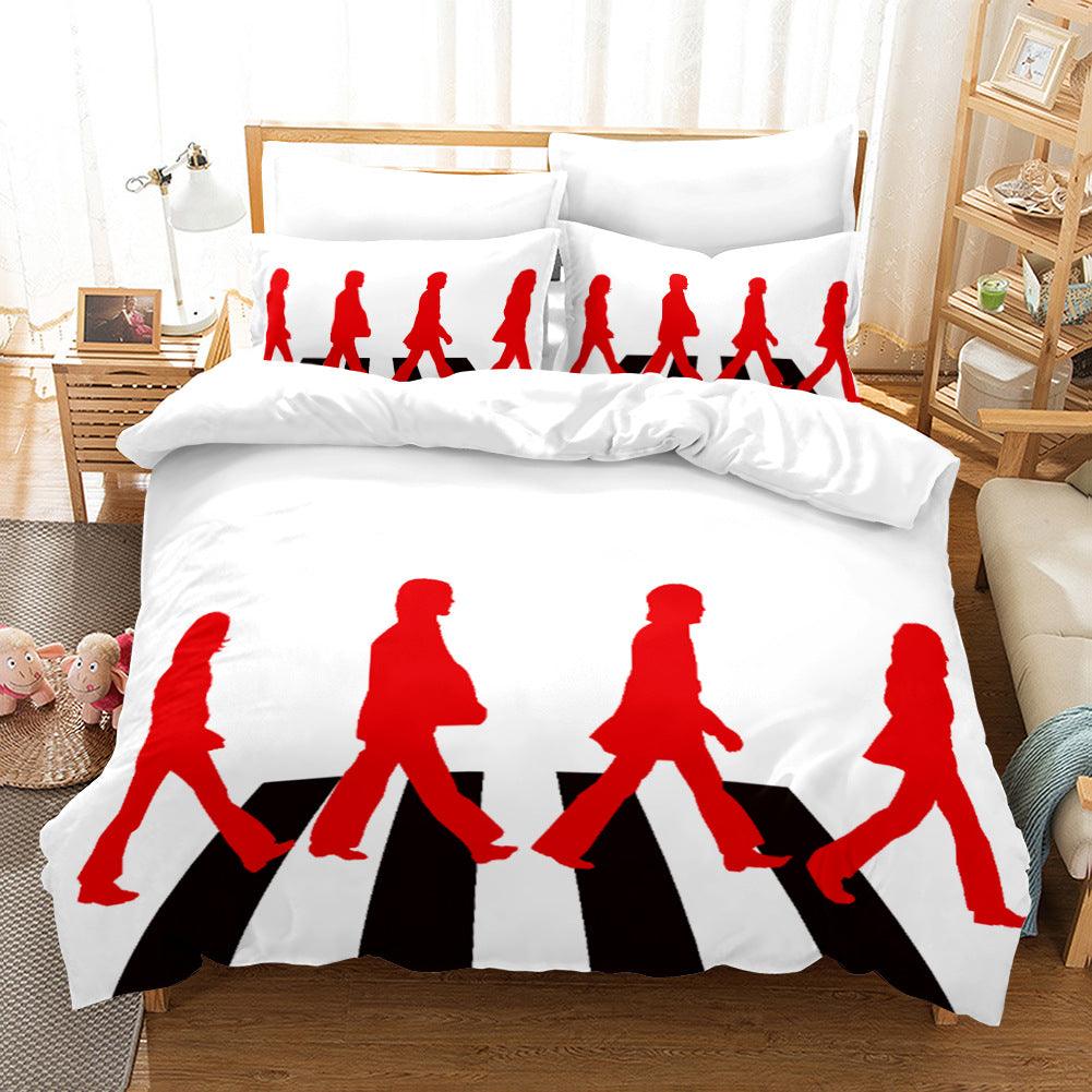 3D Band The Beatles Quilt Cover Set Bedding Set Pillowcases 67