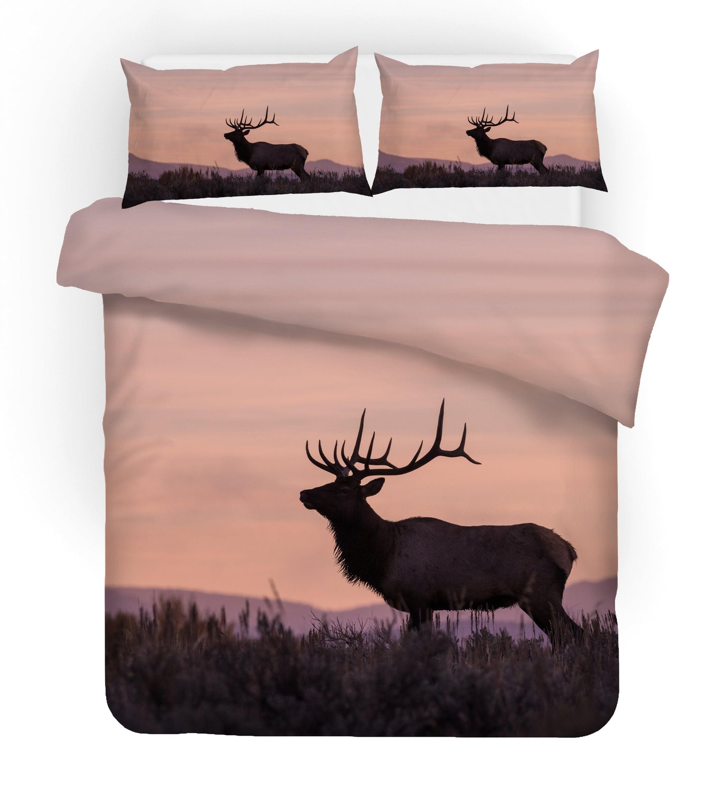 3D Animal Elk Quilt Cover Set Bedding Set Duvet Cover Pillowcases 94