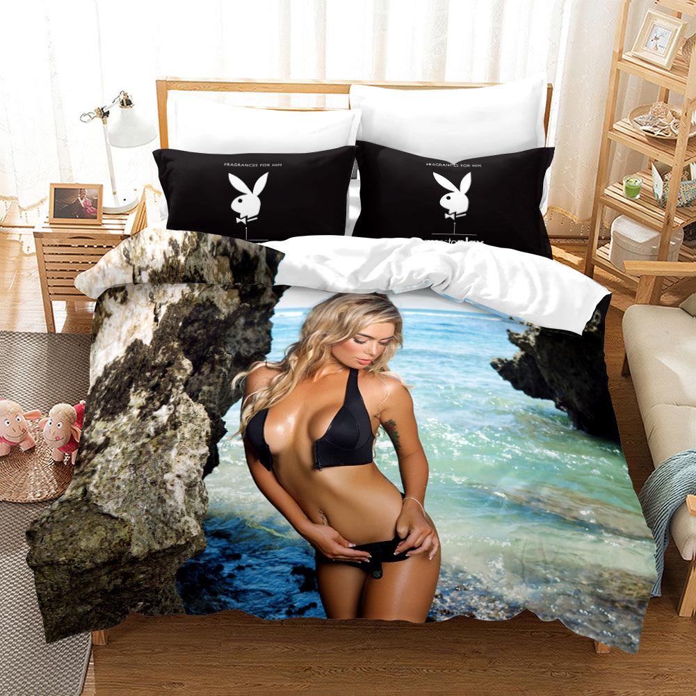 3D Bikini Girl Quilt Cover Set Bedding Set Duvet Cover Pillowcases A120 LQH