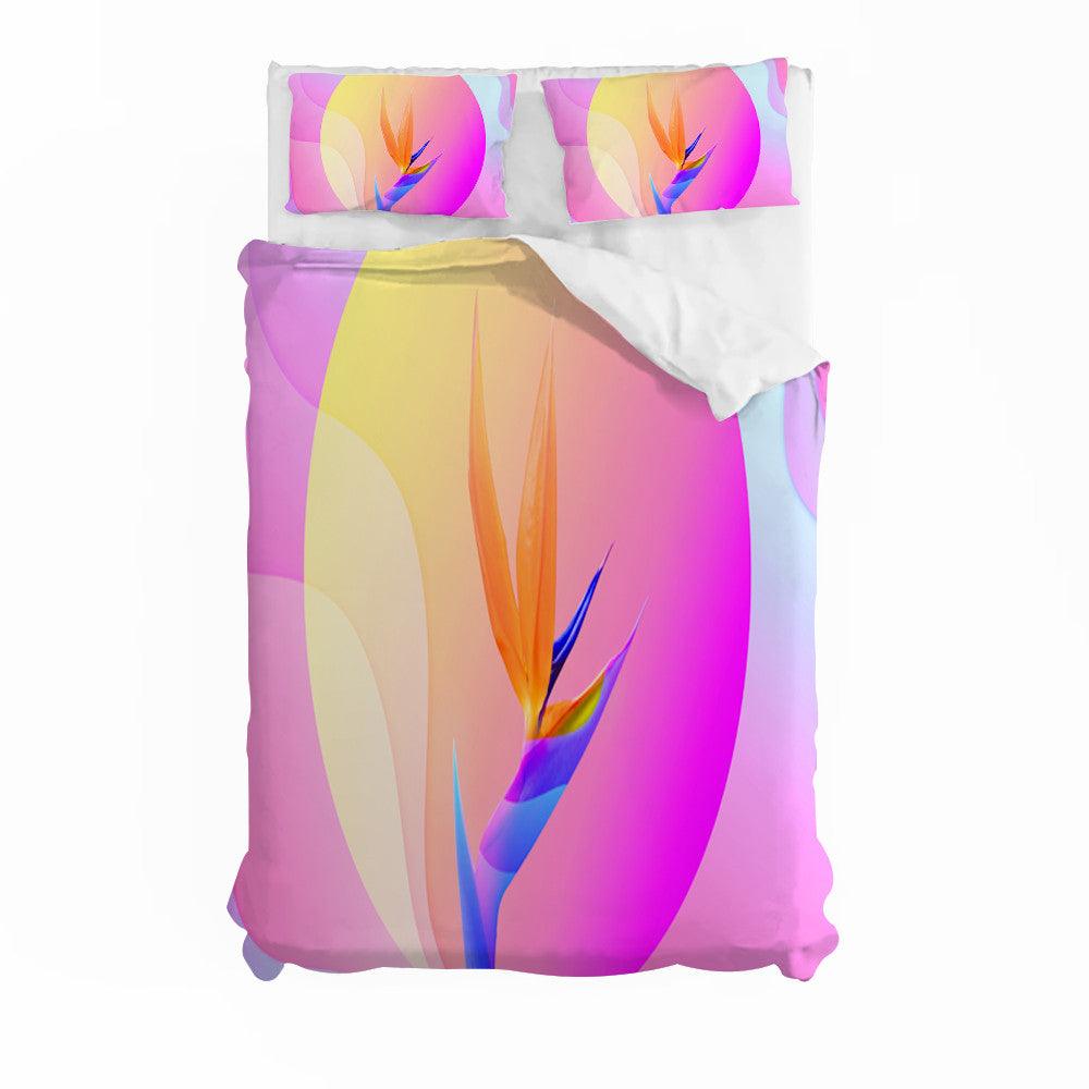 3D Artistic Color Floral Quilt Cover Set Bedding Set Duvet Cover Pillowcases 176