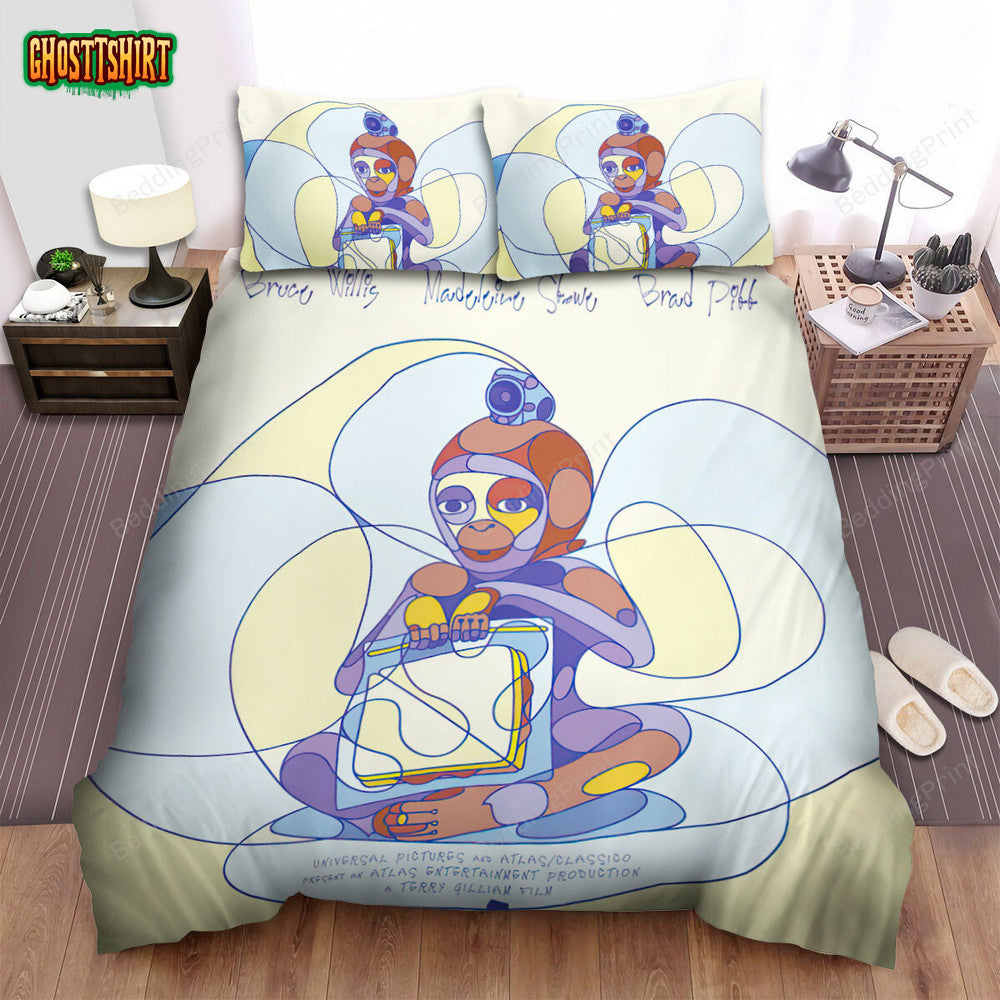 12 Monkeys (2015–2018) Universal Pictures Movie Poster Bed Sheets Duvet Cover Bedding Set