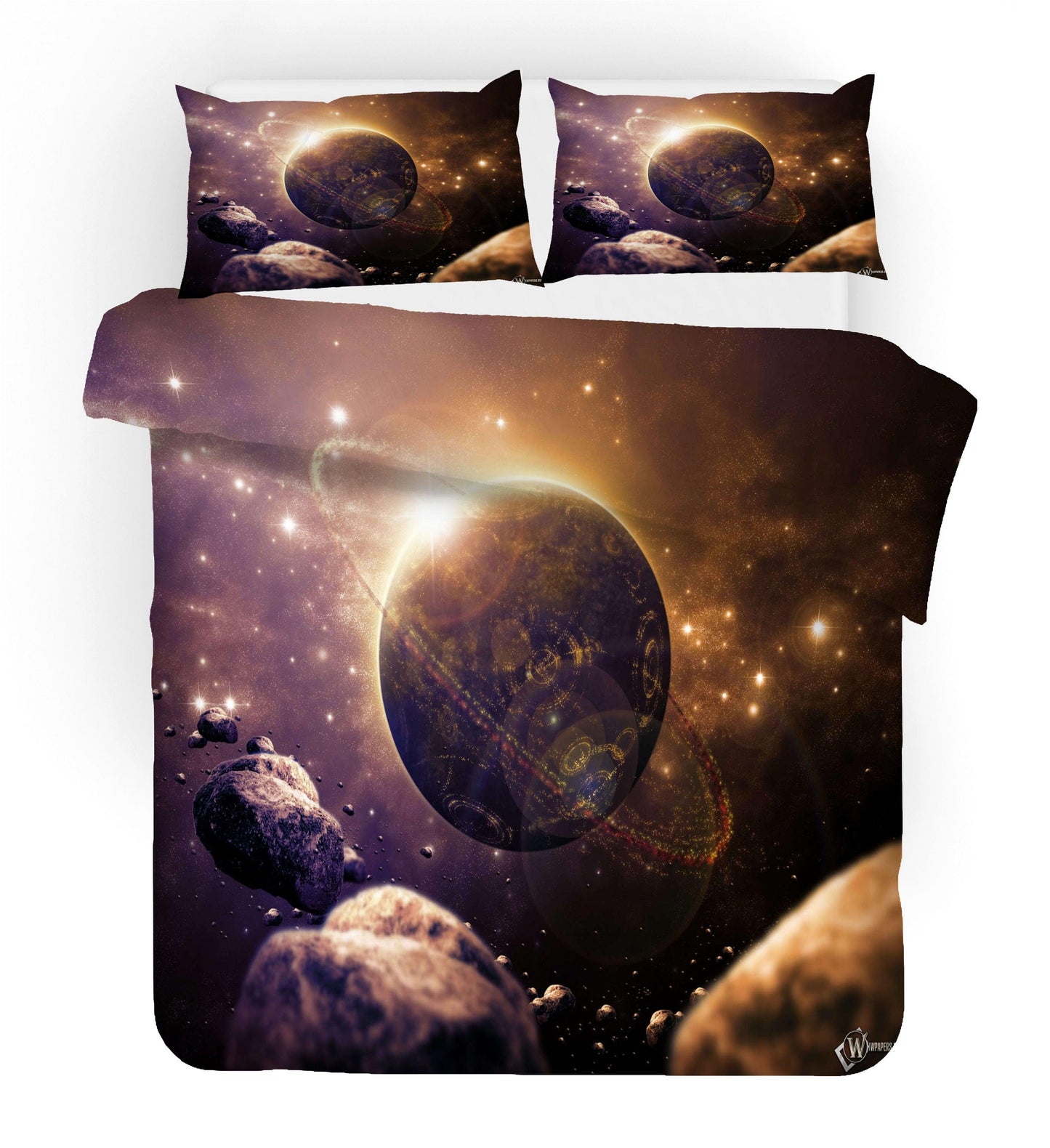 3D Abstract Blue Space Planet Quilt Cover Set Bedding Set Duvet Cover Pillowcases 136