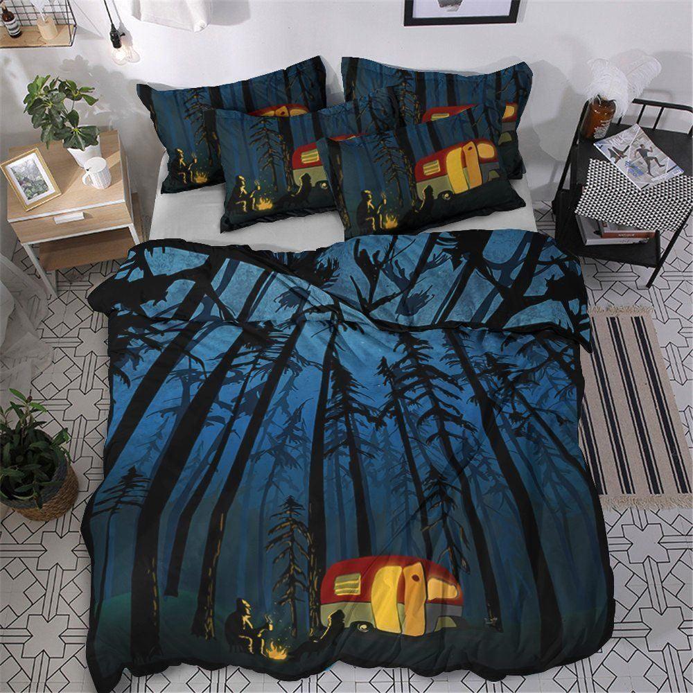 Camping Bed Sheets Spread Comforter Duvet Cover Bedding Set IYZ