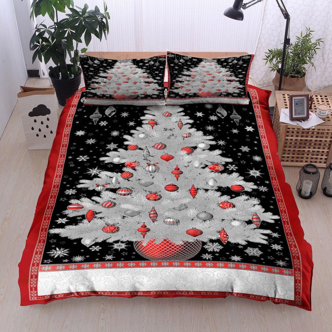 Personalized 3-piece Duvet Cover Bedding Set Winter Christmas Tree CL12120163MDB Bedding Sets