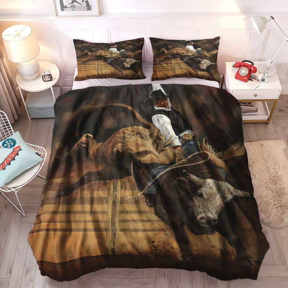 Cowboy Soft Duvet Cover Set, Western Cowboy Cozy Bedding Set, Cowboy Man Bedding Set, Gifts for Cowboy