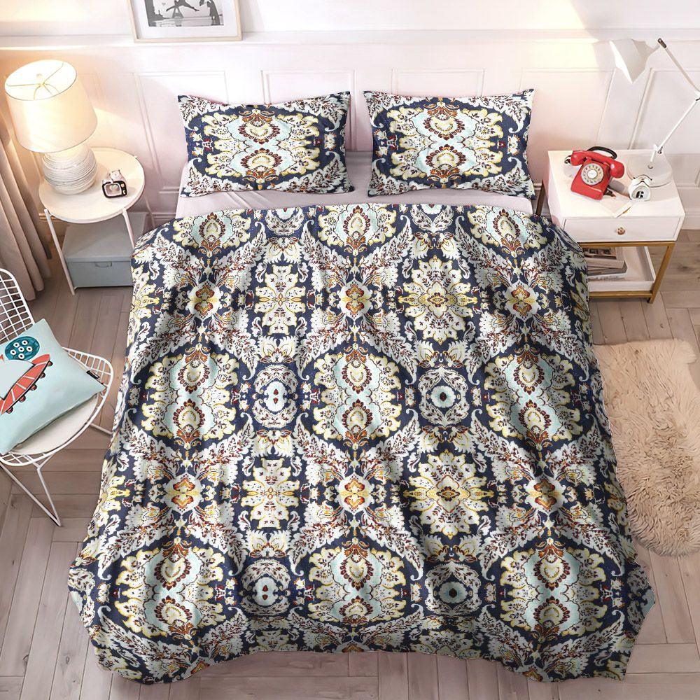 Floral Queen Size Bedding Set, Flower Soft Duvet Cover Set, Croscill Finnegan Flower Bedding Sets, Gifts for Flower