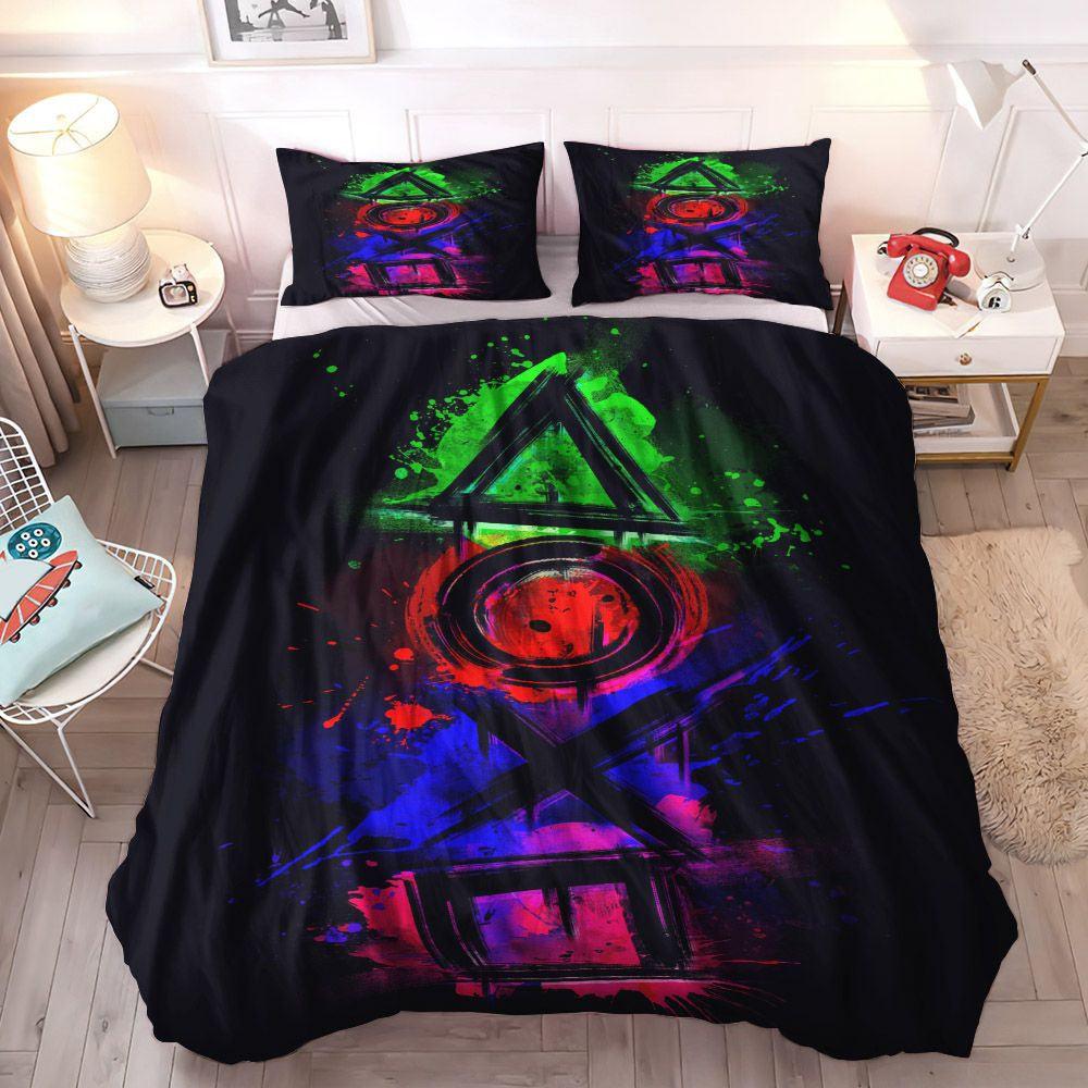 Action Games Soft Duvet Cover Set, Video Games Bedding Set, Game Cozy Bedding Set, Game Bedding Set, Gifts for Game
