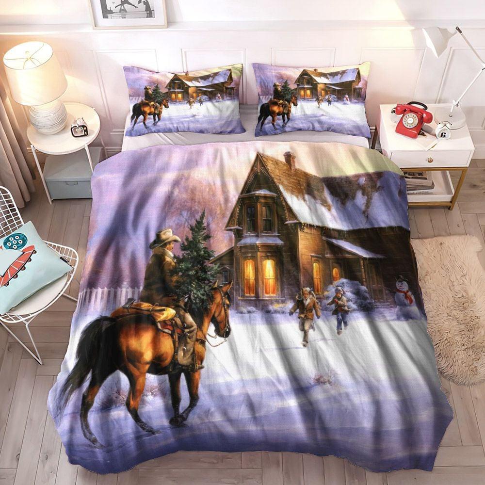 Personalized 3-piece Duvet Cover Bedding Set Christmas Decoration King Size Bedding Set, Christmas Bedding Set, Snowman Cozy Bedding Set, Christmas Bedding Set, Gifts for Christmas