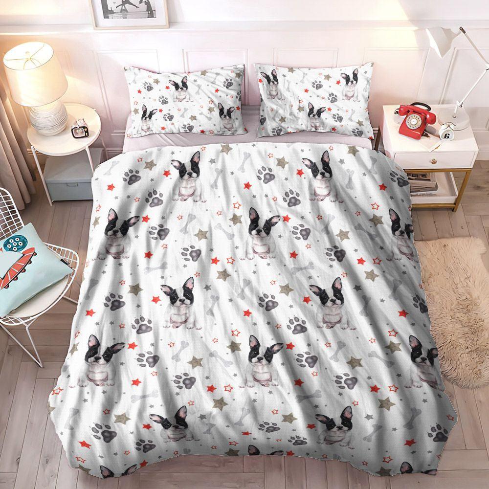 French Bulldog Soft Duvet Cover Set, French Bulldog Puppy Bedding Set, Cute French Bulldog Bedding Sets, Gifts for French Bulldog