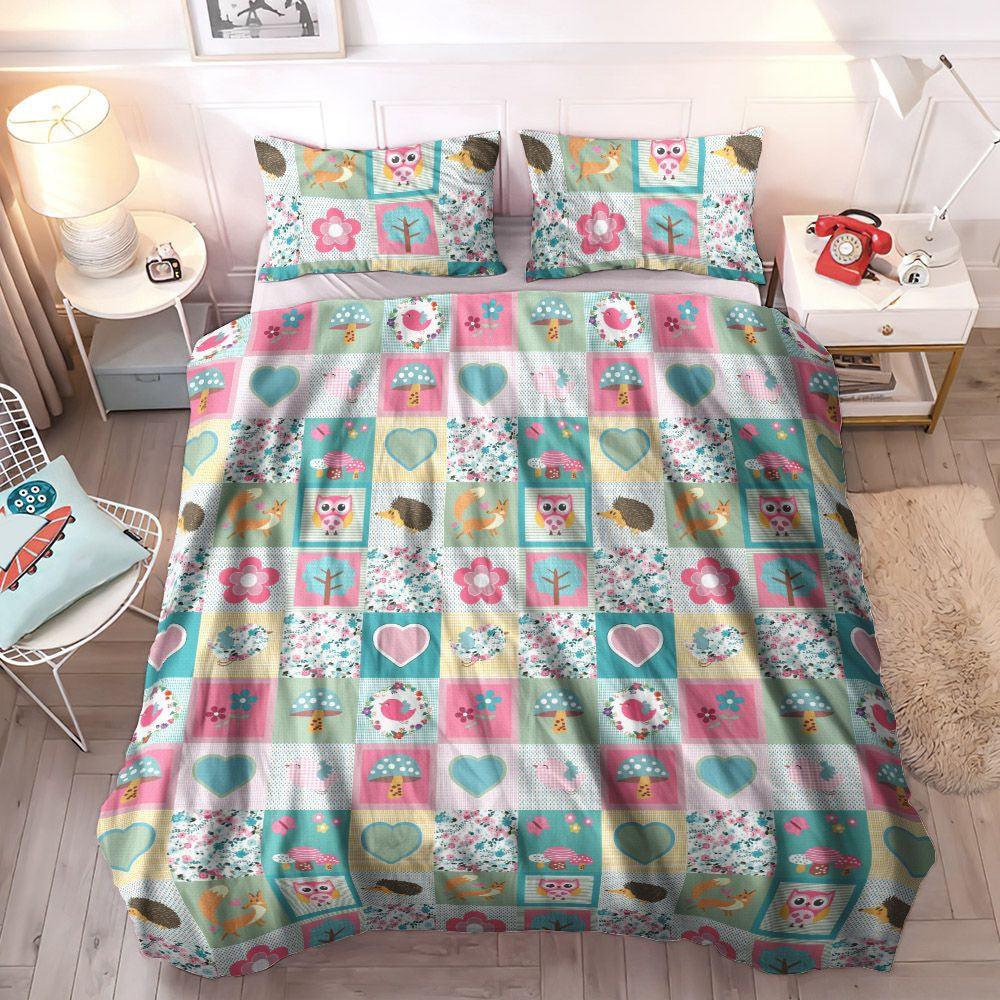 Forest Soft Duvet Cover Set, Plant Lovers Bedding Set, Heritage Club Woodland Bedding Sets, Gifts for Woodland