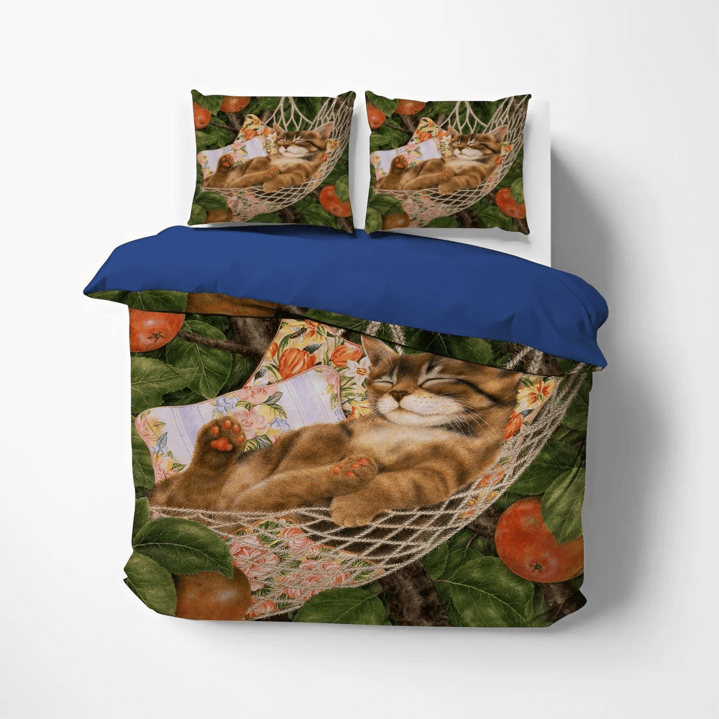 Cat Tracks Queen Size Bedding Set, Cat Soft Duvet Cover Set, Cat Paw Bedding set, Cat Sleep Bedding Set, Gifts for Cat