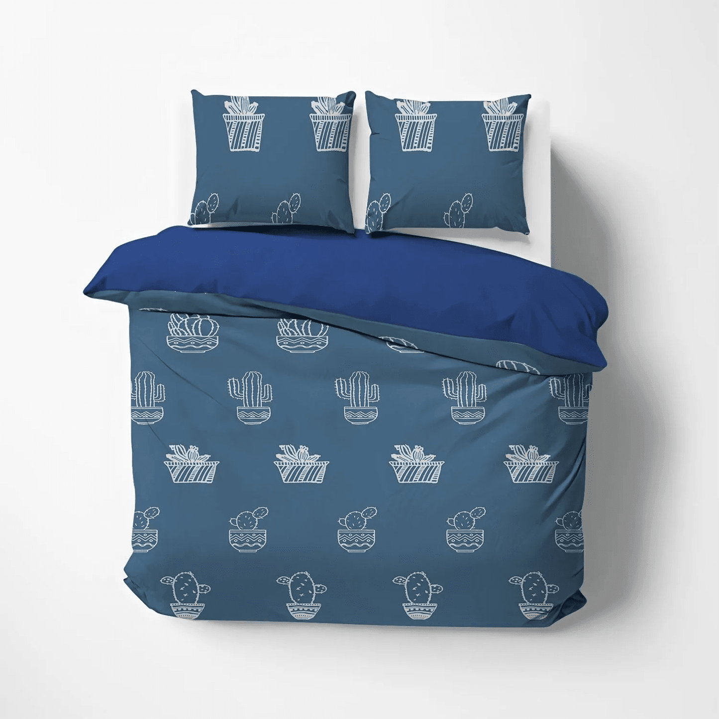Funny Cactus Soft Duvet Cover Set, Cactus Queen Size Bedding Set, Catcus Funny Cat Bedding set, Cactus NHM Bedding Set, Gifts for Cactus