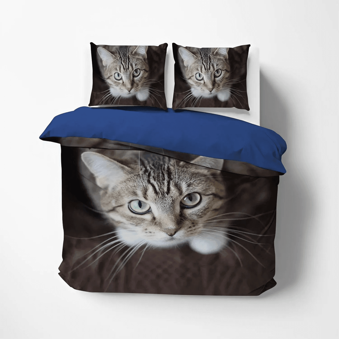 Cat Tracks Soft Duvet Cover Set, Cat Bedding set, Cat Paw King Size Bedding Set, Cute Cat Gs Cl NHM Bedding Set, Gifts for Cat