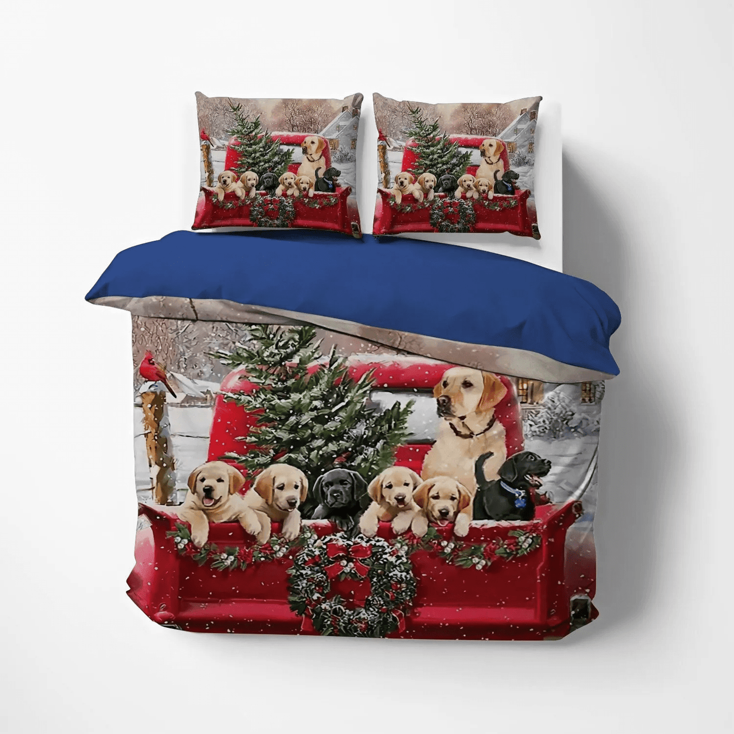 Car Video Games Soft Duvet Cover Set, Golden Retriever Dog Queen Size Bedding Set, Car Bedding set, Golden Retrie Car Bedding Set, Gifts for Car