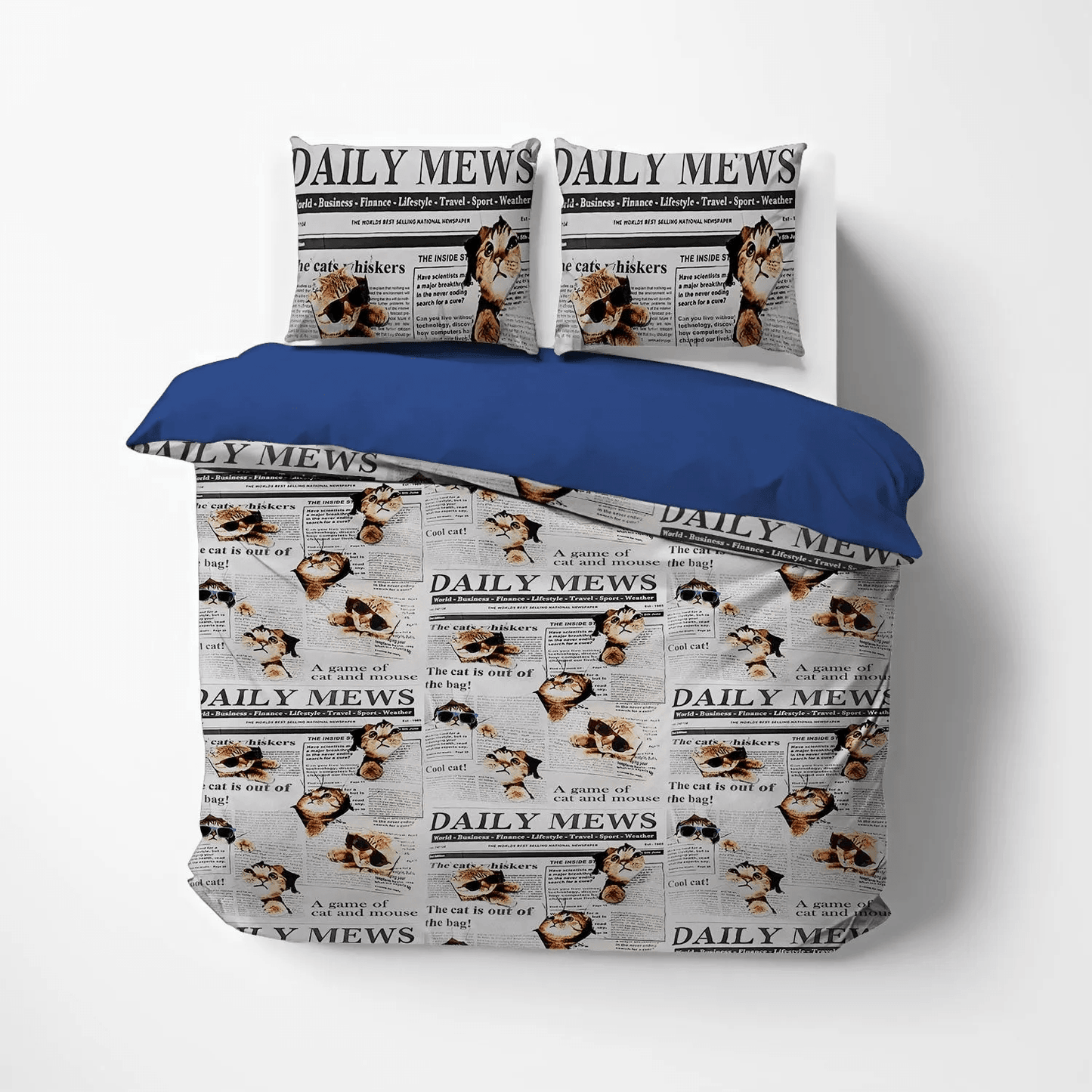 Cat Bedding set, Cat Tracks Soft Duvet Cover Set, Cat Paw Queen Size Bedding Set, Cat LTTL Bedding Set, Gifts for Cat