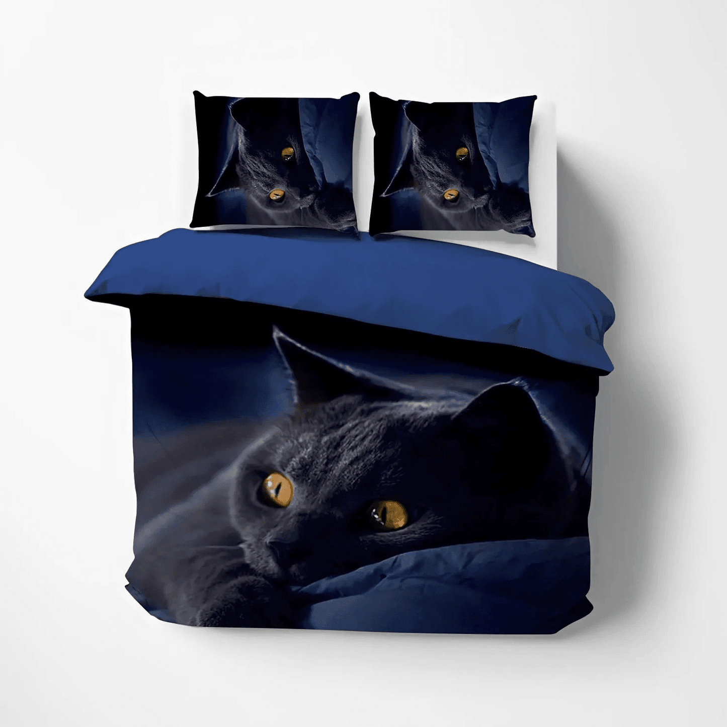 Cat Queen Size Bedding Set, Cat Tracks Soft Duvet Cover Set, Cat Paw Bedding set, Cat V B Black DNT Bedding Set, Gifts for Cat