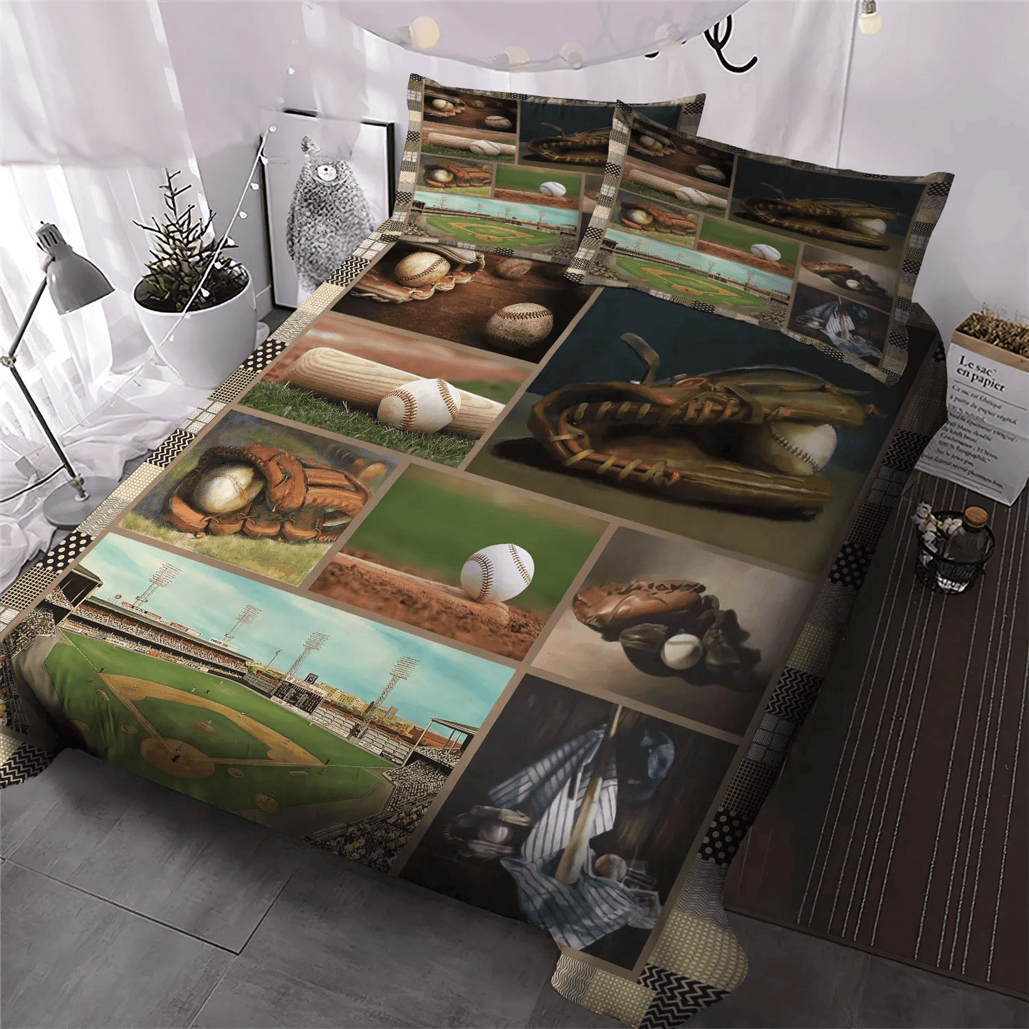 Baseball Bedding set, Hey Batter Batter Baseball Baseball Mom Soft Duvet Cover Set, Baseball Ver PTS Bedding Set, Gifts for Baseball