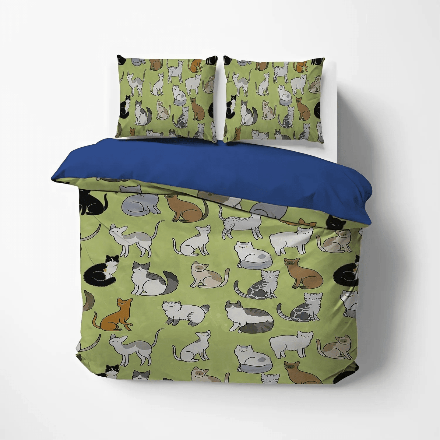 Cat Tracks Soft Duvet Cover Set, Cat Paw King Size Bedding Set, Cat Queen Size Bedding Set, Cat True Love V DNT Bedding Set, Gifts for Cat