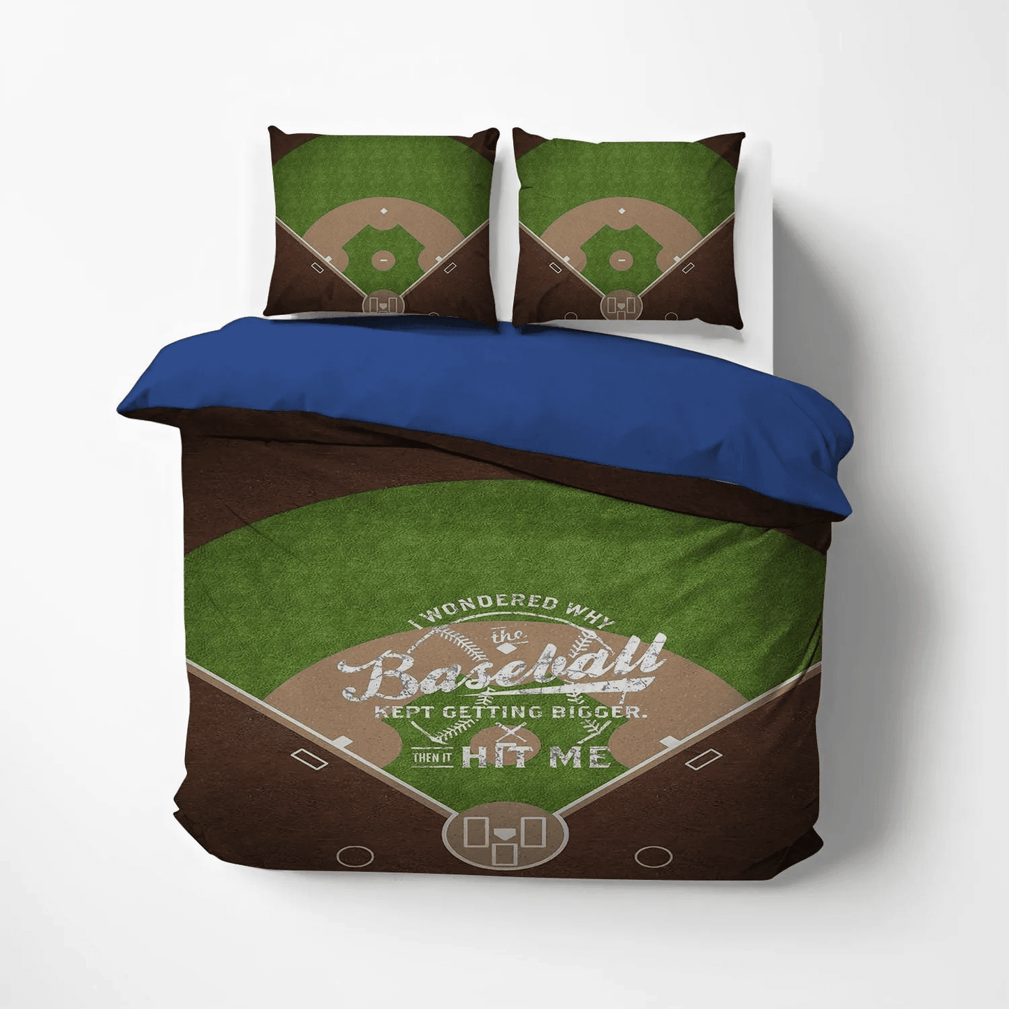 Baseball Queen Size Bedding Set, Hey Batter Batter Baseball Baseball Mom Soft Duvet Cover Set, Baseball Field Bedding Set, Gifts for Baseball