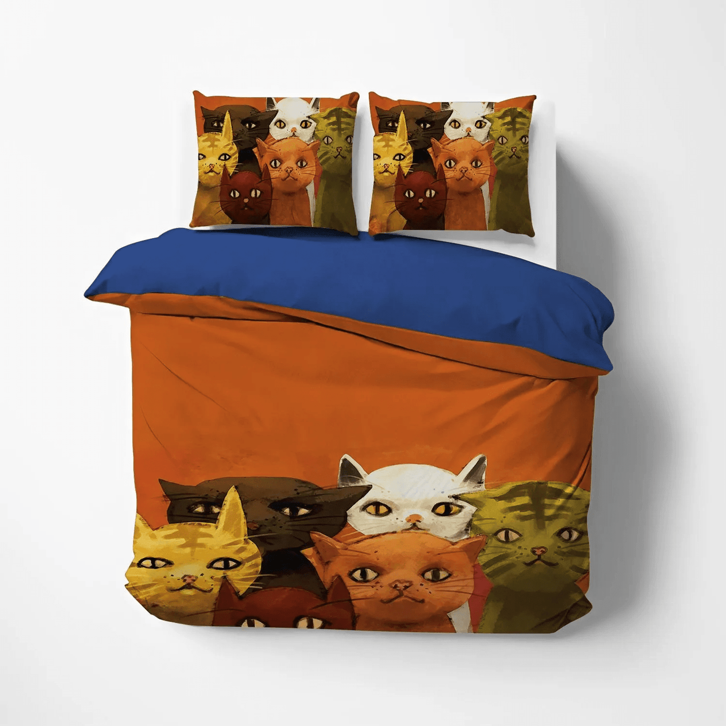 Cat Bedding set, Cat Tracks Soft Duvet Cover Set, Cat Paw King Size Bedding Set, Cat CT DNT Bedding Set, Gifts for Cat