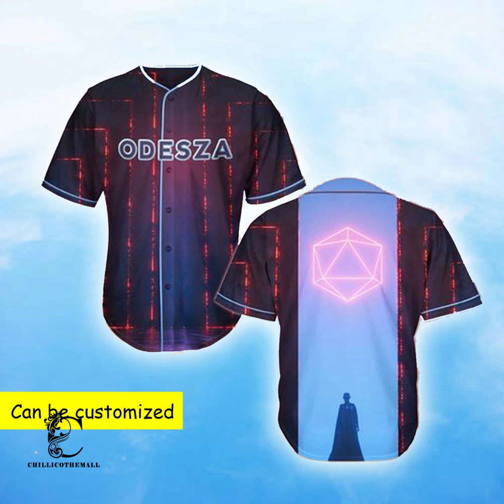 Custom Odesza Baseball Jersey: Personalized Digital Rave EDM Gear - Aopprinter