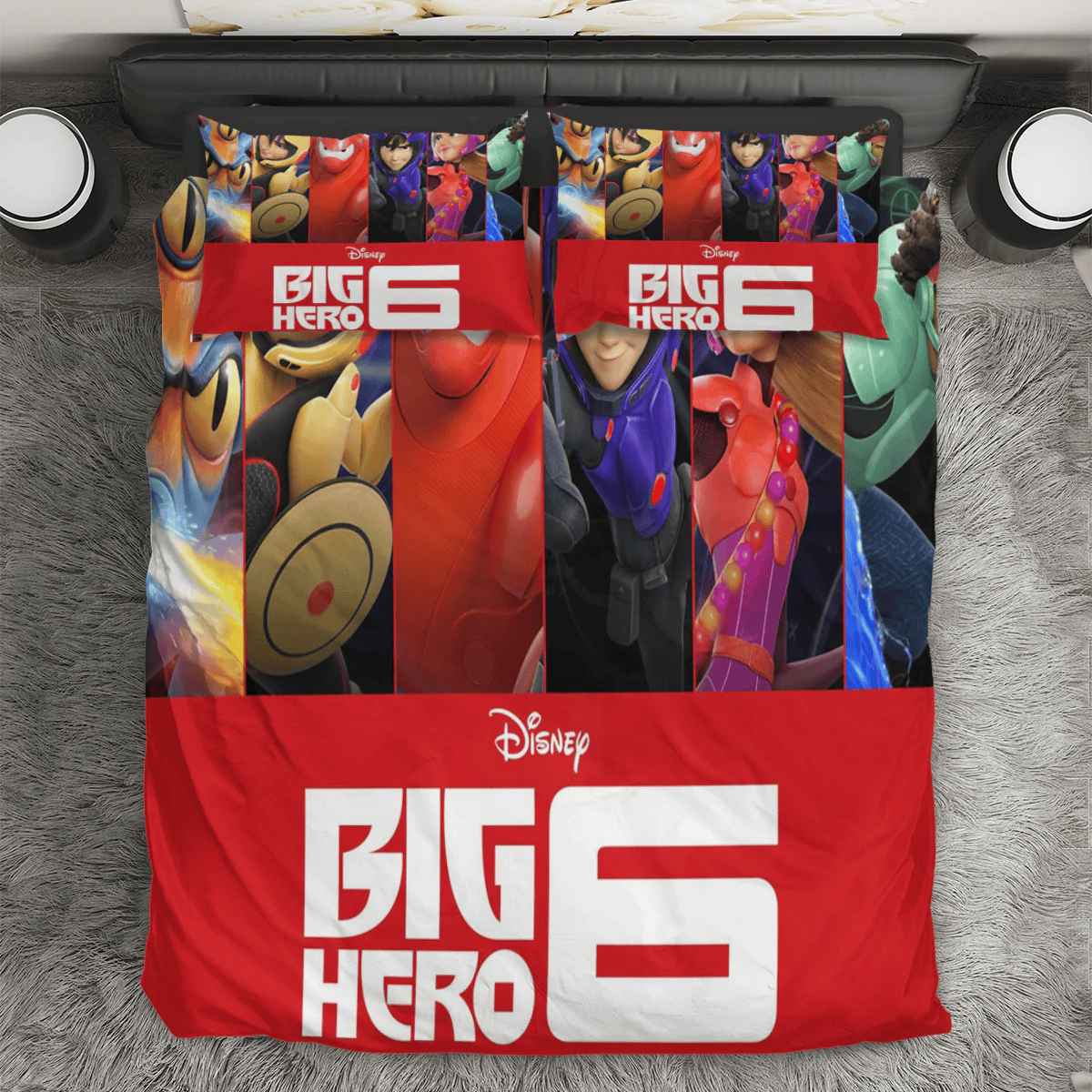 Big Hero 6 Poster 8 3PCS 3PCS Bedding Set Duvet Cover And Pillow Cases Gift For Fan