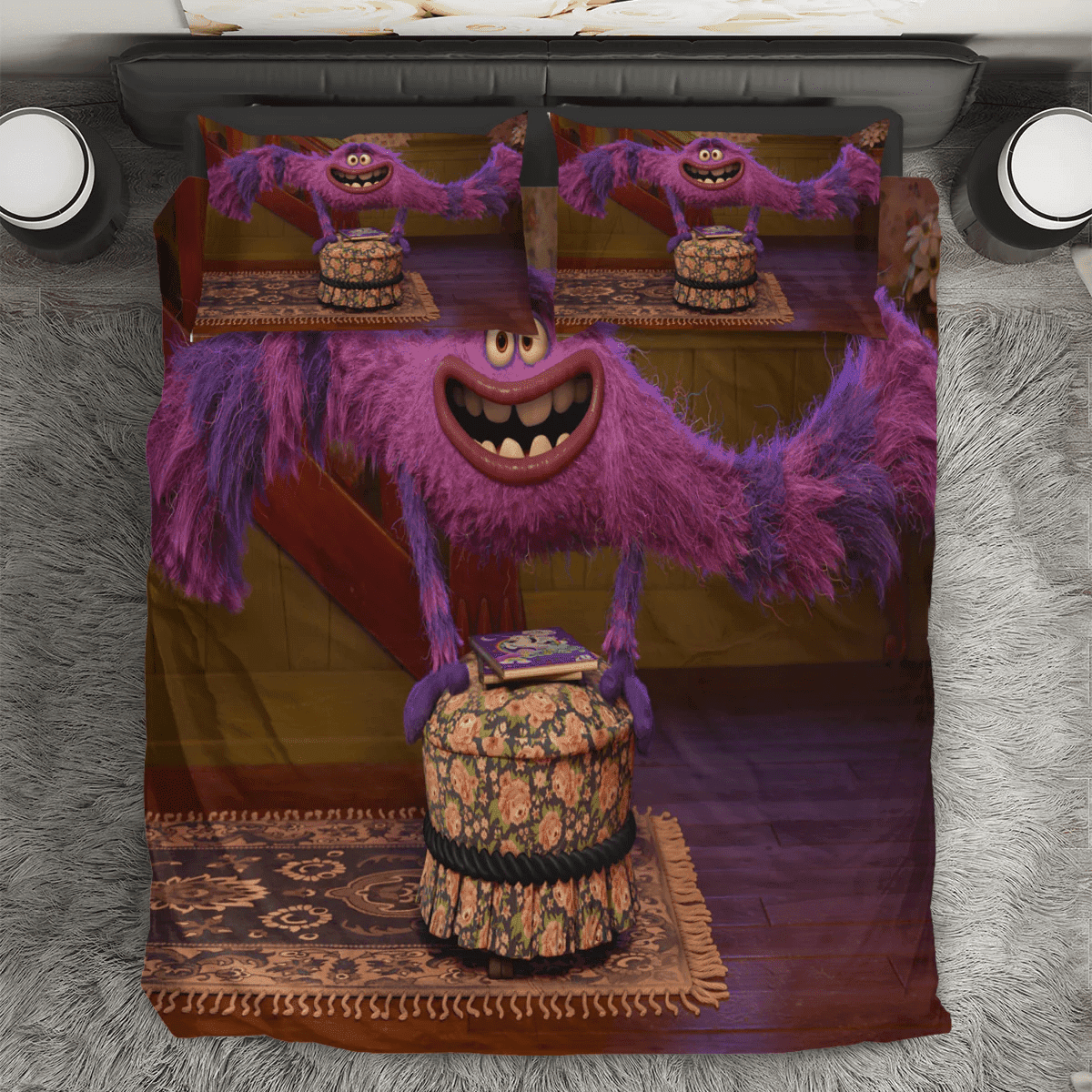 Characters v3 Monsters Inc Monsters University Movie Disney Pixar 3PCS 3PCS Bedding Set Duvet Cover And Pillow Cases Gift For Fan