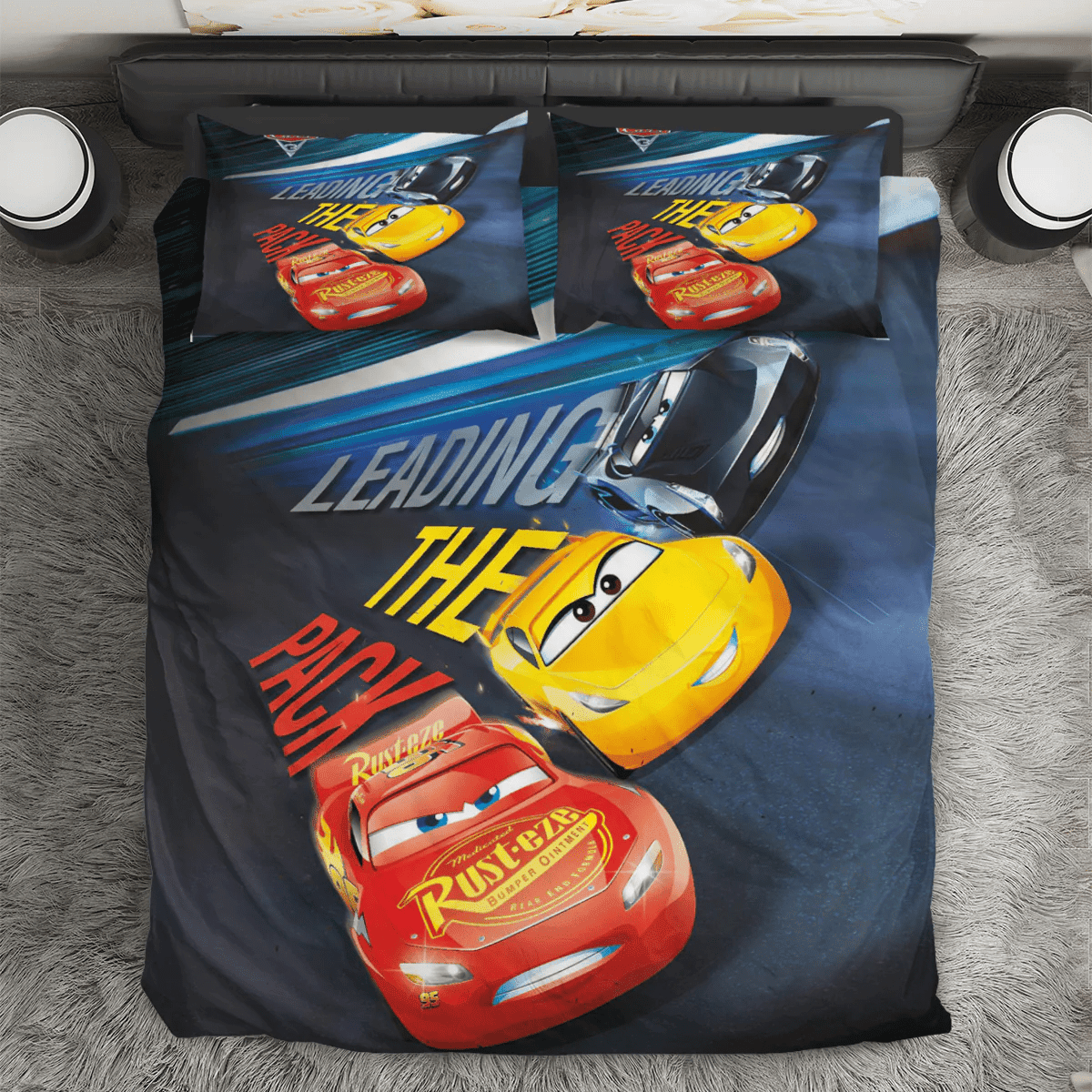 Cars Poster 6 3PCS 3PCS Bedding Set Duvet Cover And Pillow Cases Gift For Fan