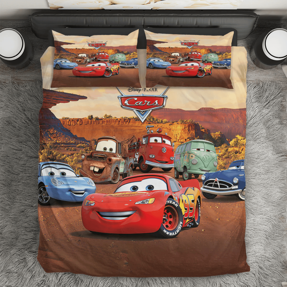 Cars Poster 3 3PCS 3PCS Bedding Set Duvet Cover And Pillow Cases Gift For Fan