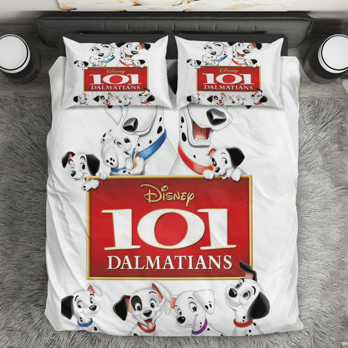 101 Dalmatians Poster 1 3PCS 3PCS Bedding Set Duvet Cover And Pillow Cases Gift For Fan