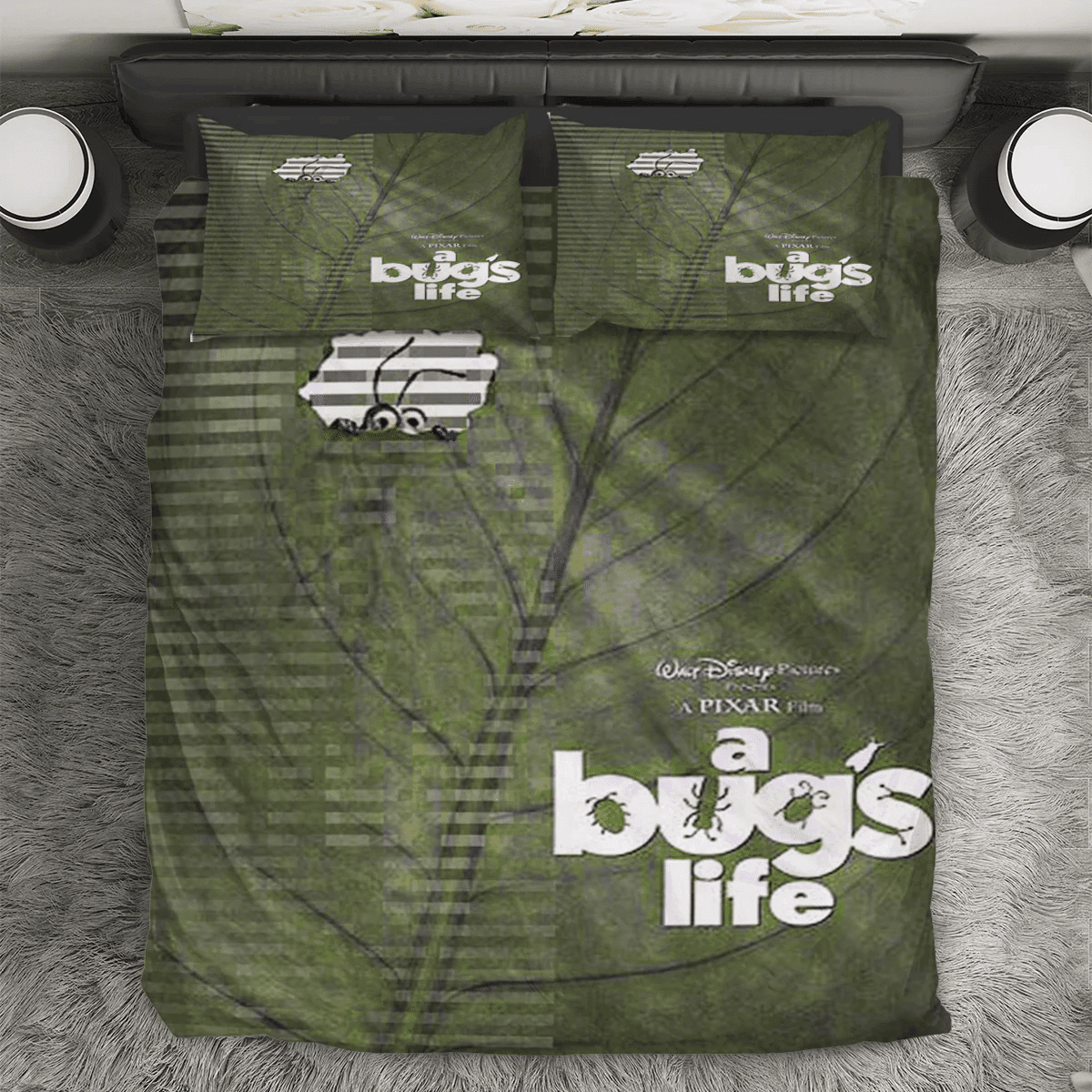 A Bug's Life Poster 7 3PCS 3PCS Bedding Set Duvet Cover And Pillow Cases Gift For Fan