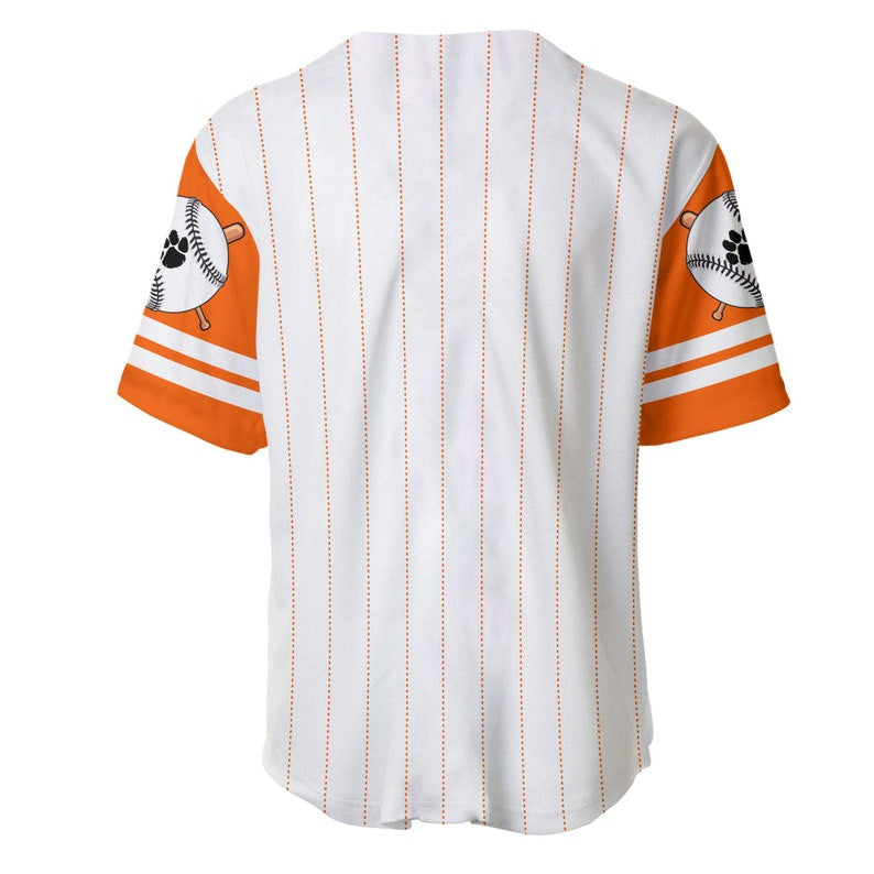 Tigger Tiger Winnie The Pooh Pinstripe Baseball Jersey – White - Bafud