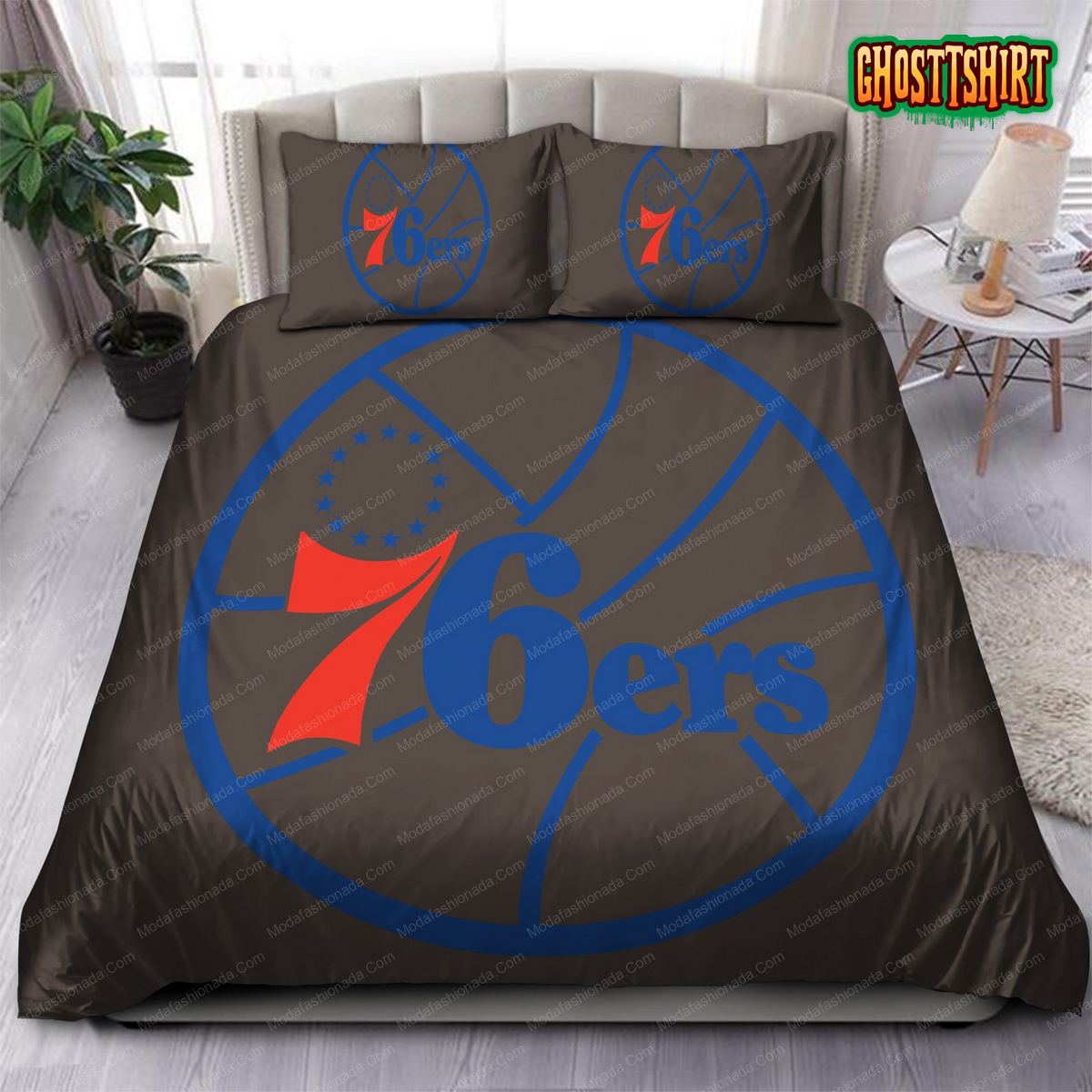 1978 - 1997 Logo Philadelphia 76ers NBA 109 Bedding Set