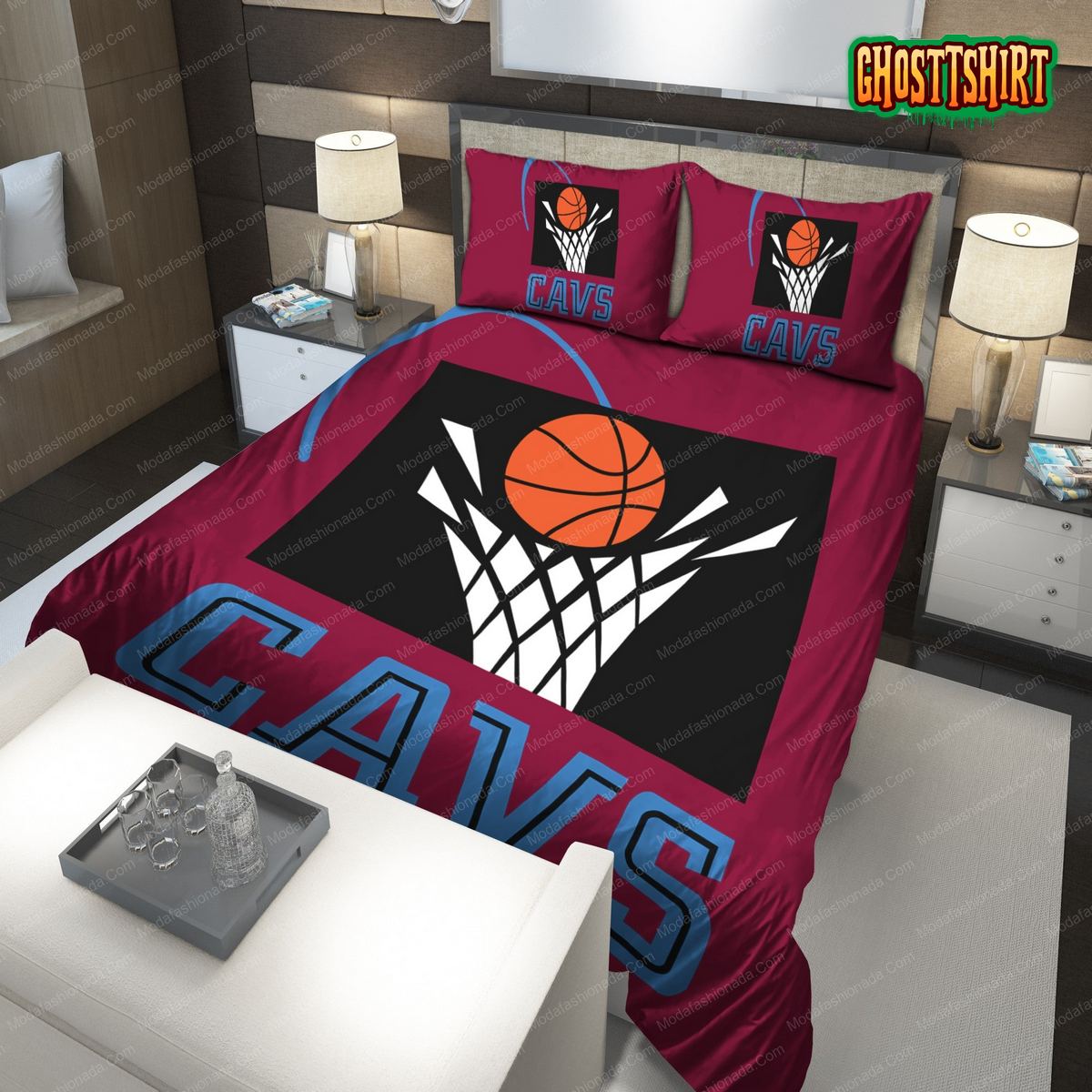 1995-2003 Logo Cleveland Cavaliers NBA 214 Bedding Set