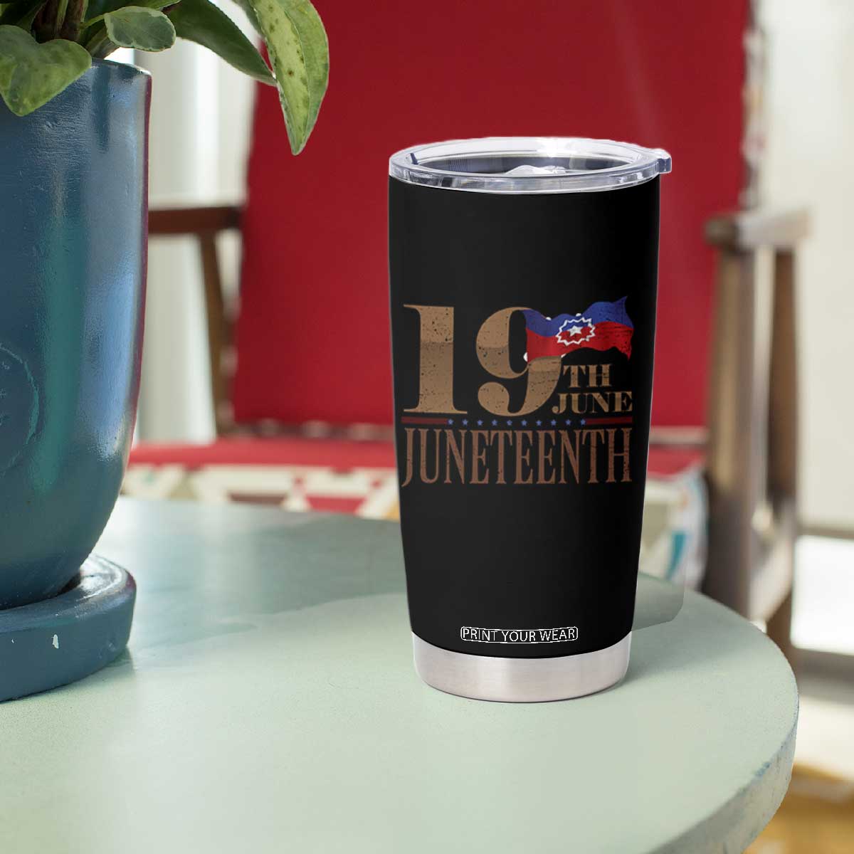 19th June Juneteenth Freedom Day Tumbler Cup Juneteenth Flag TS11