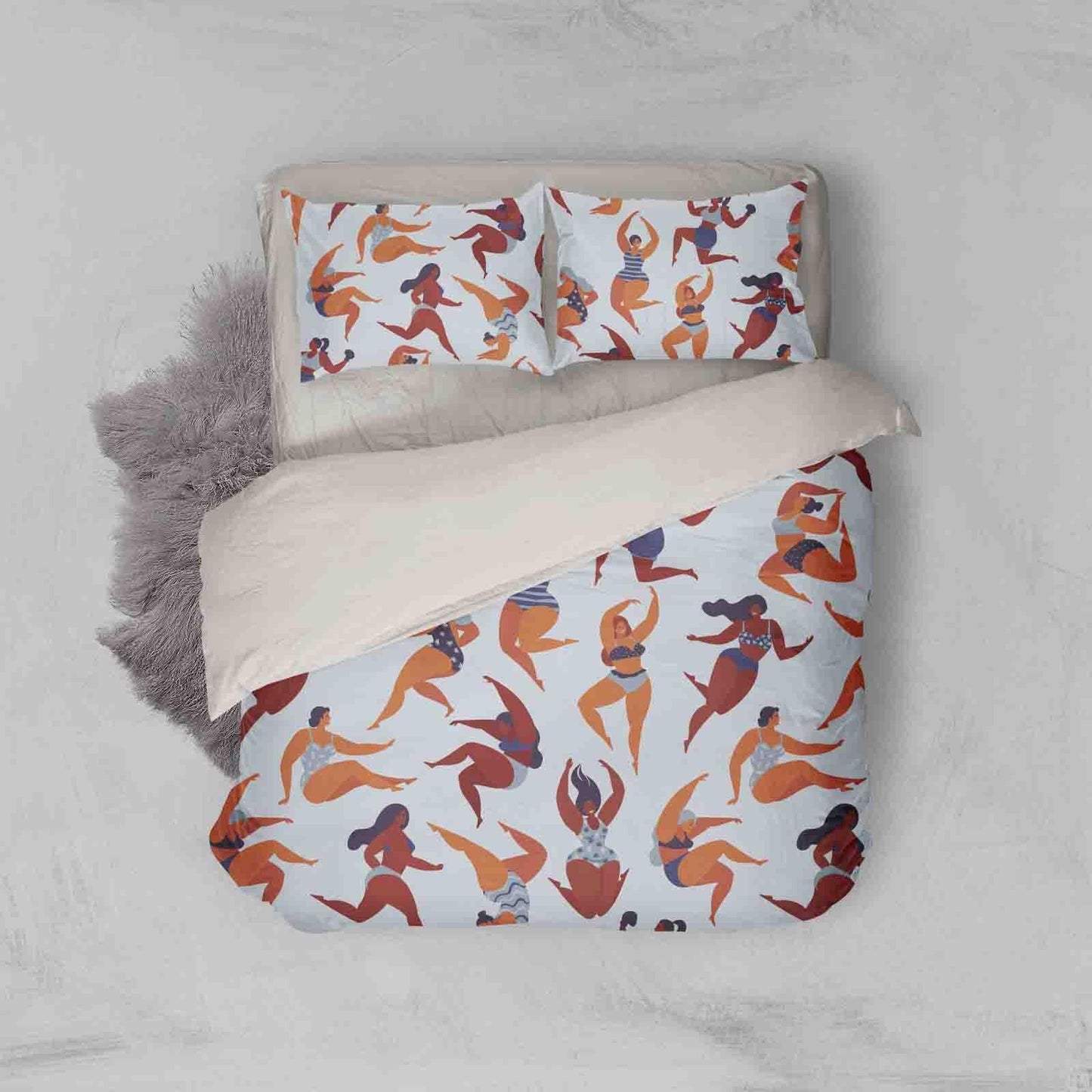 3D Blue Swimmer Quilt Cover Set Bedding Set Pillowcases 09