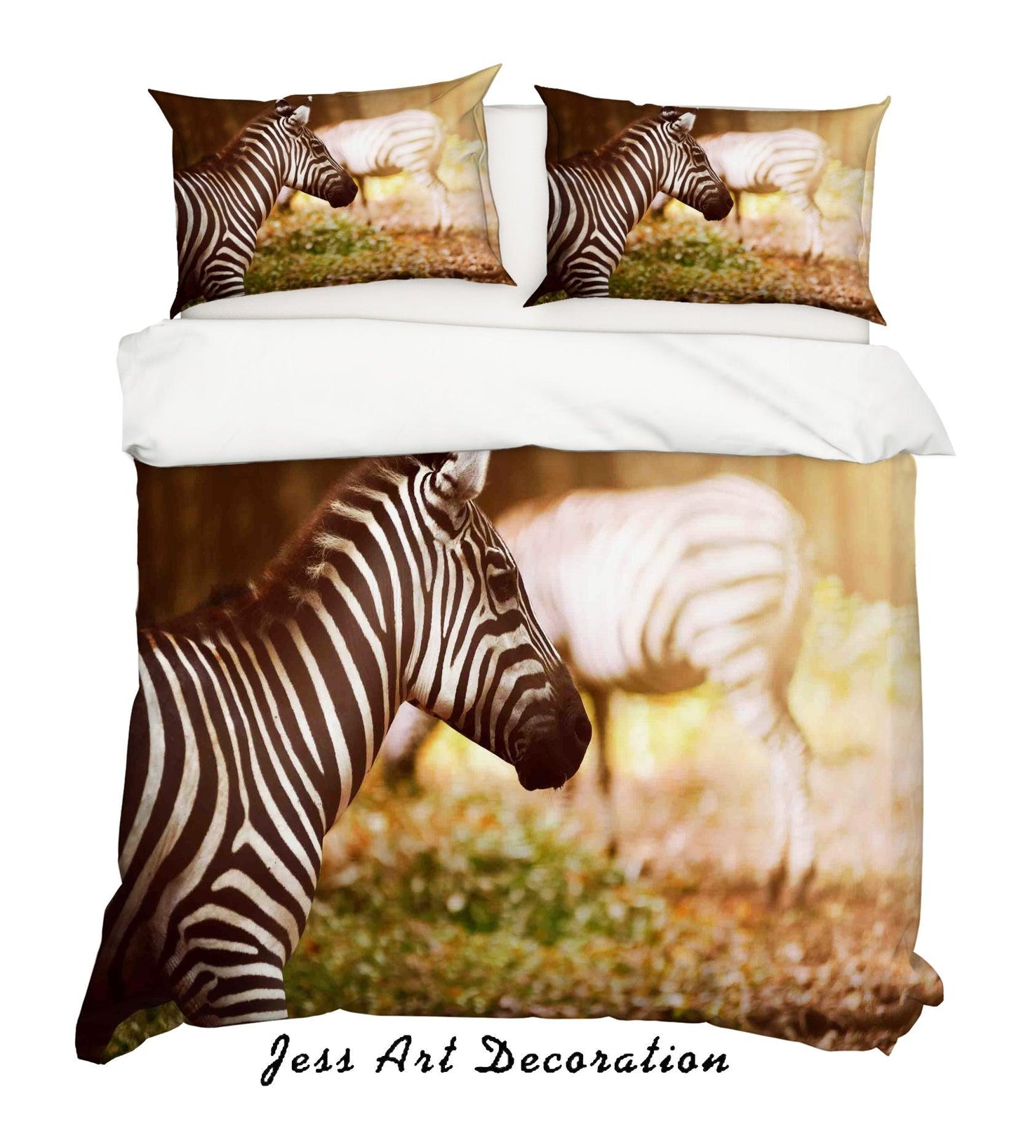 3D Animal Zebra Quilt Cover Set Bedding Set Pillowcases SF60