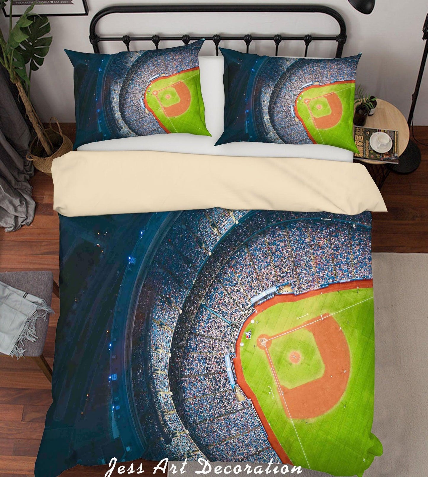 3D American Football Field Quilt Cover Set Bedding Set Duvet Cover Pillowcases A162 LQH